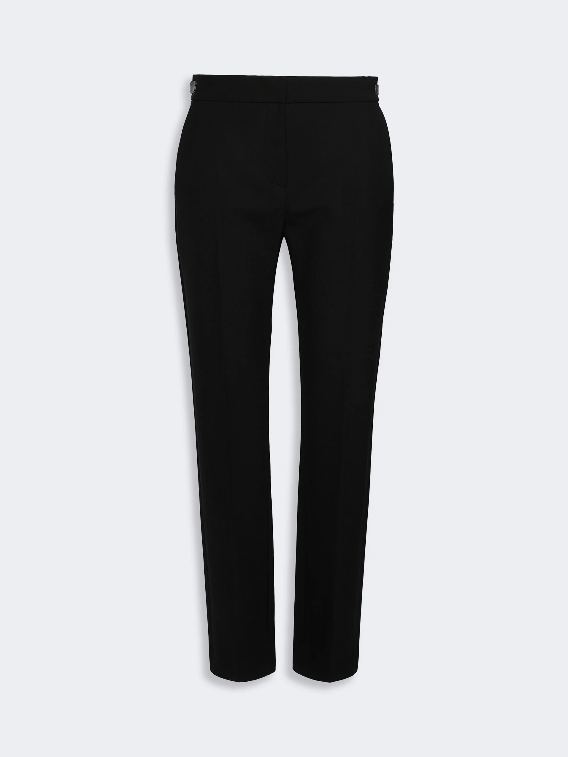ACINO Slim double woollen cloth trousers - BLACK - 1