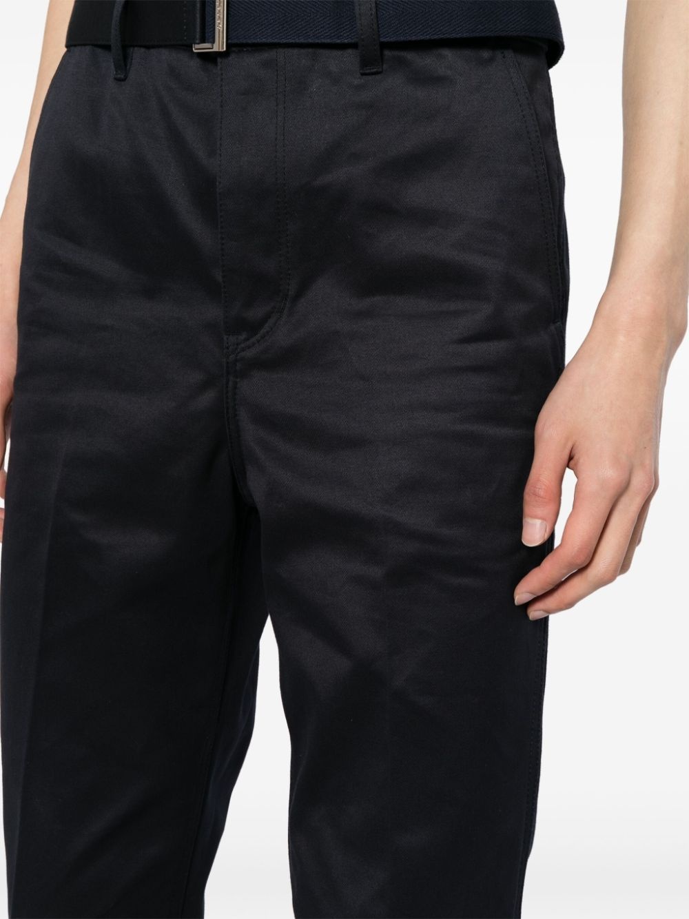 low-rise slim-fit trousers - 5