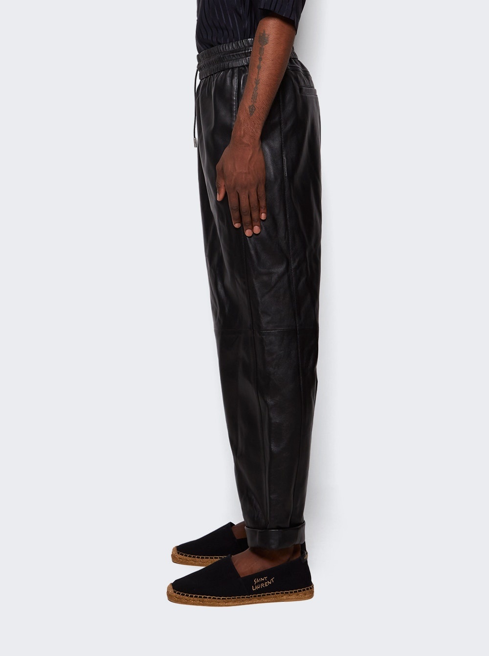 Lambskin Sweatpants Black - 4