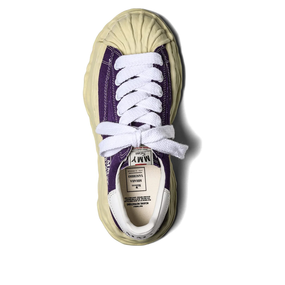 Maison MIHARA YASUHIRO Blakey VL OG Sole Canvas Low 'Purple' A09FW732-PURPLE - 3