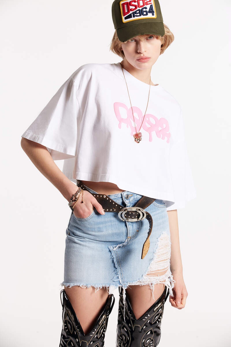 DSQ2 OVERSIZE CROPPED T-SHIRT - 3