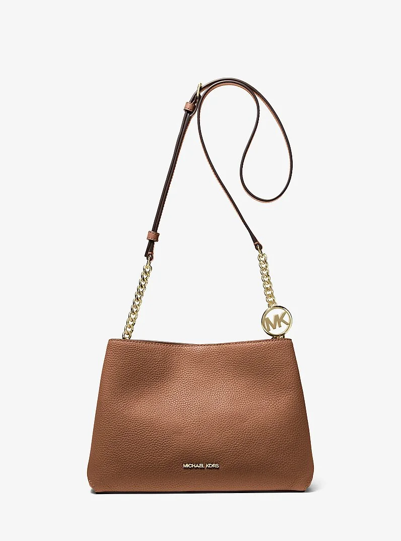 Christina Small Pebbled Leather Crossbody Bag - 1
