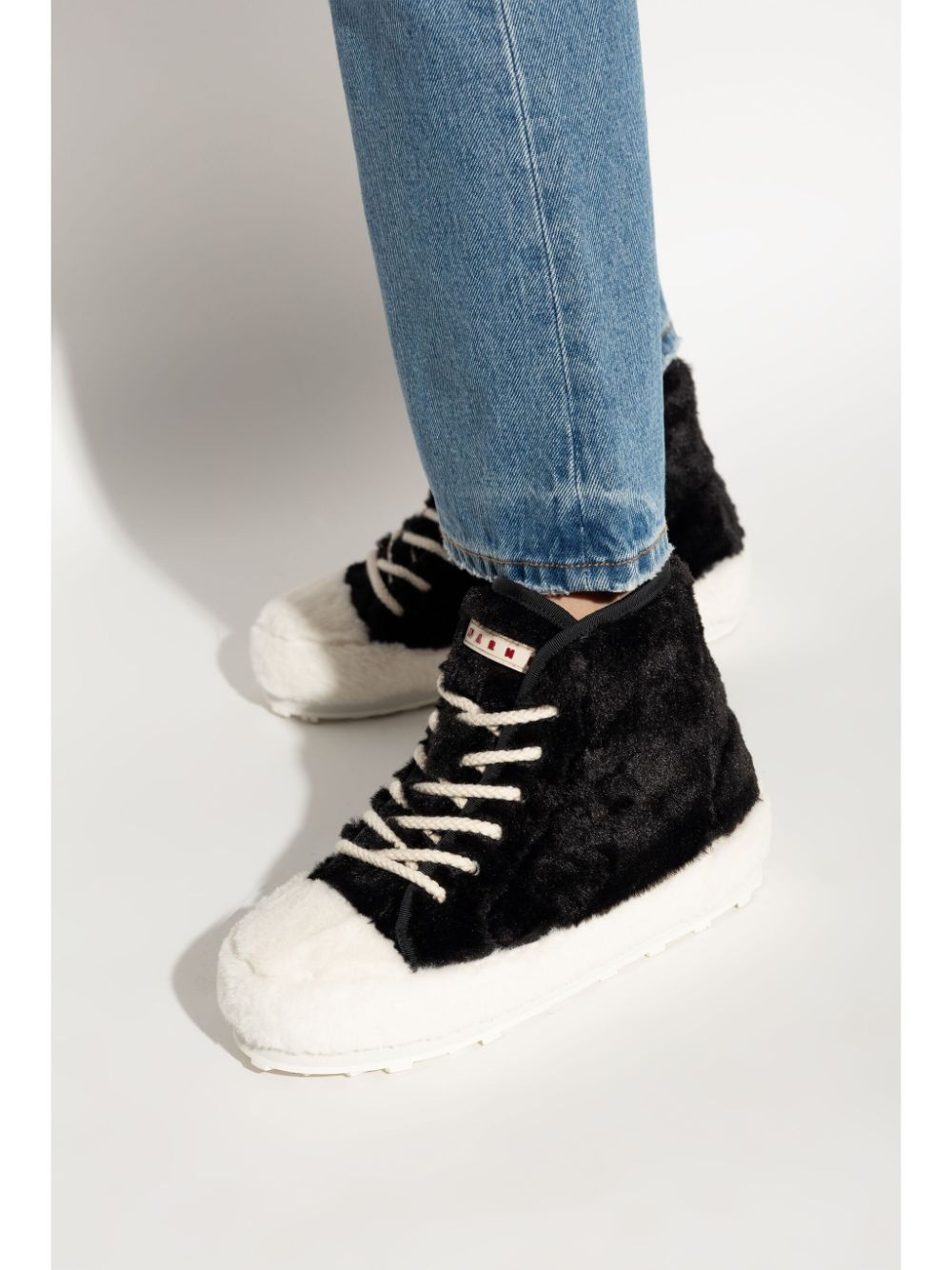 Marni Teddy lace-up sneakers | REVERSIBLE