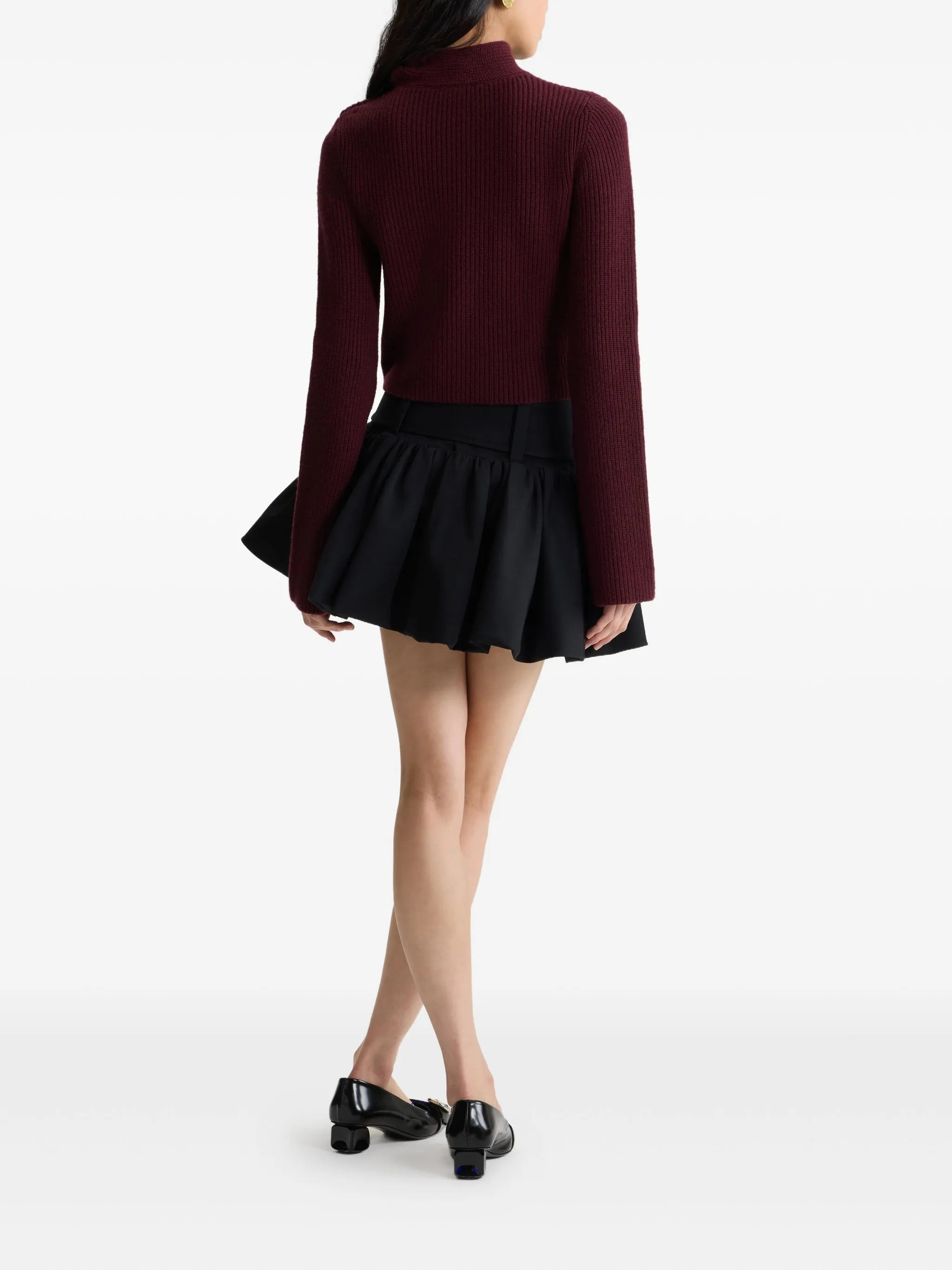 Patou Belted Bubble Mini Skirt - 3