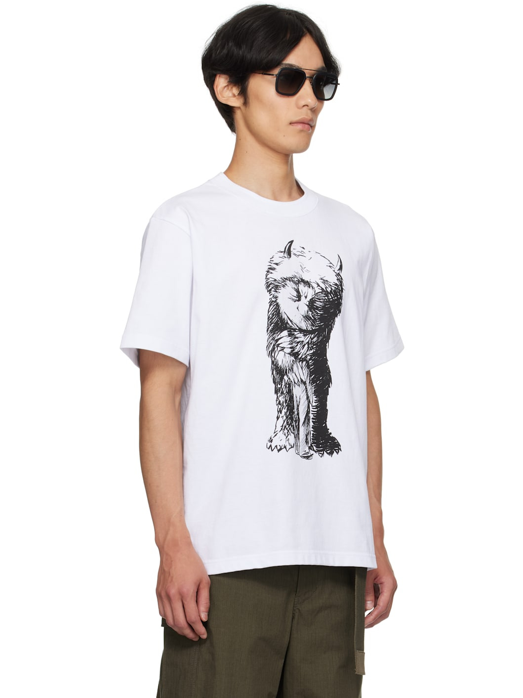 White 'Where The Wild Things Are' Cotton T-shirt - 2