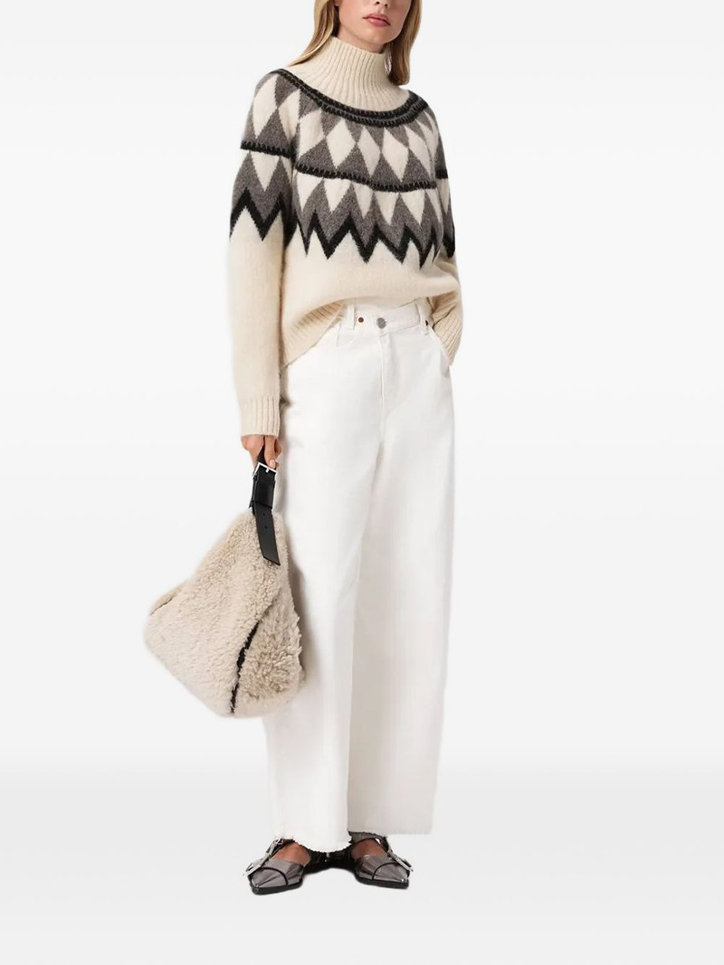 ALLSAINTS Tara geometric-pattern sweater outlook