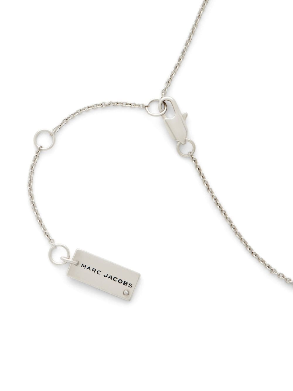 logo-plaque pendant necklace - 3