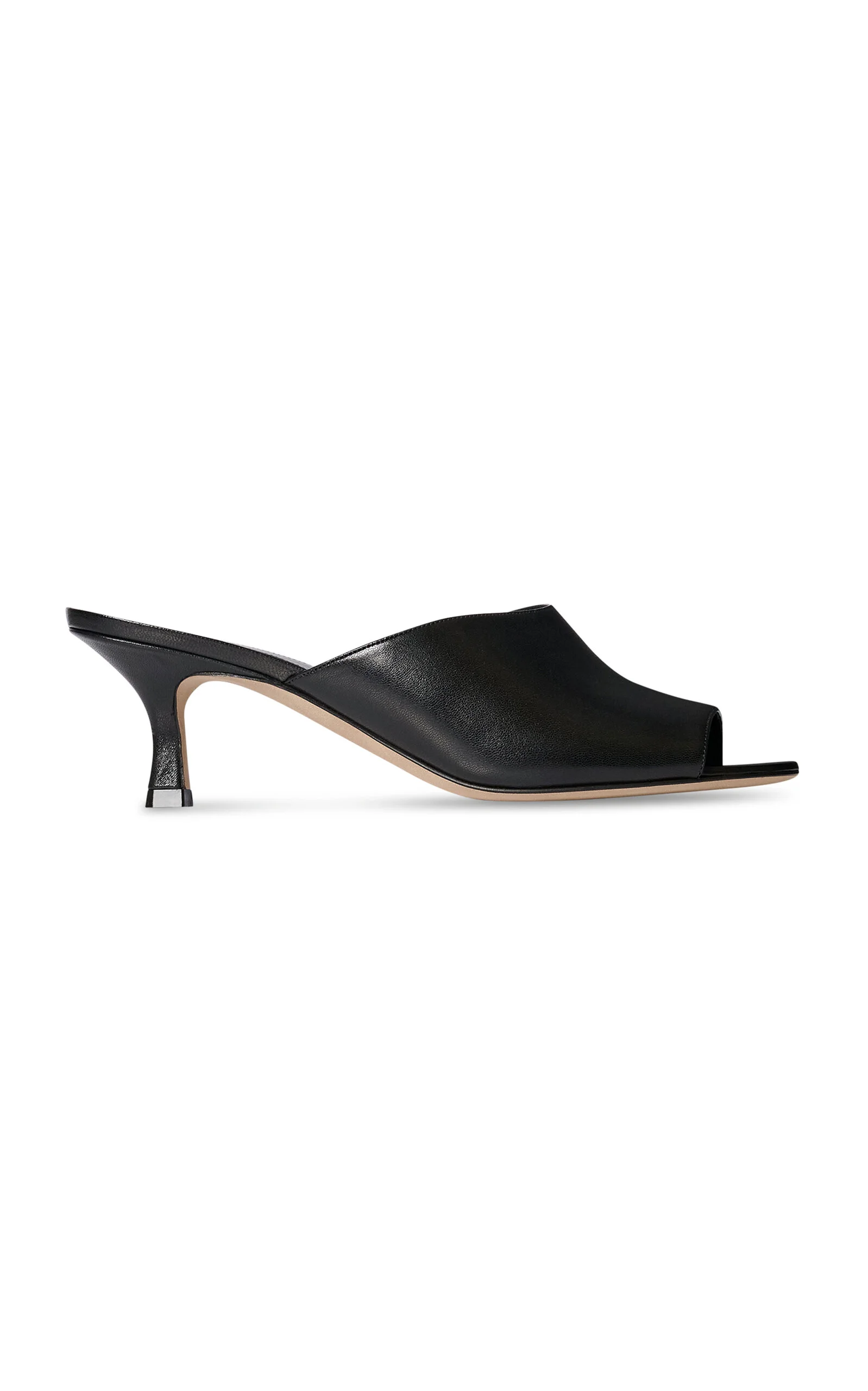 Ella Leather Kitten Mules black - 1