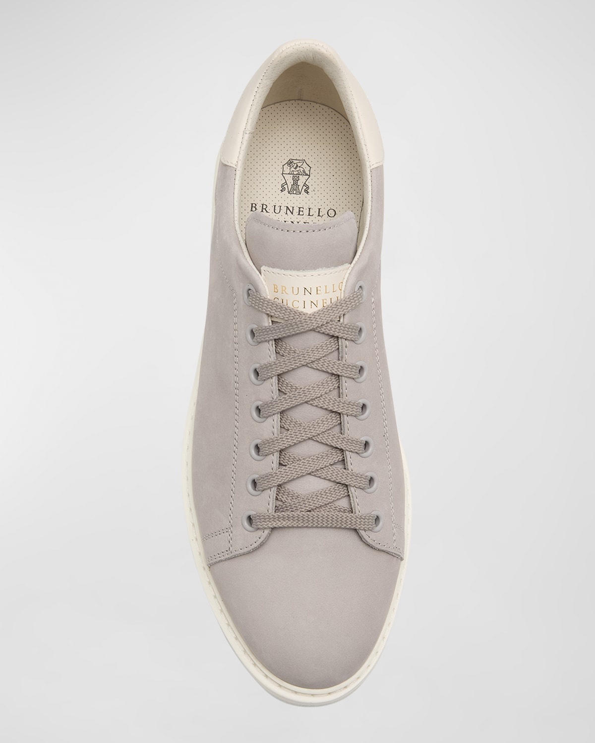 Men's Low-Top Leather Sneakers - 6