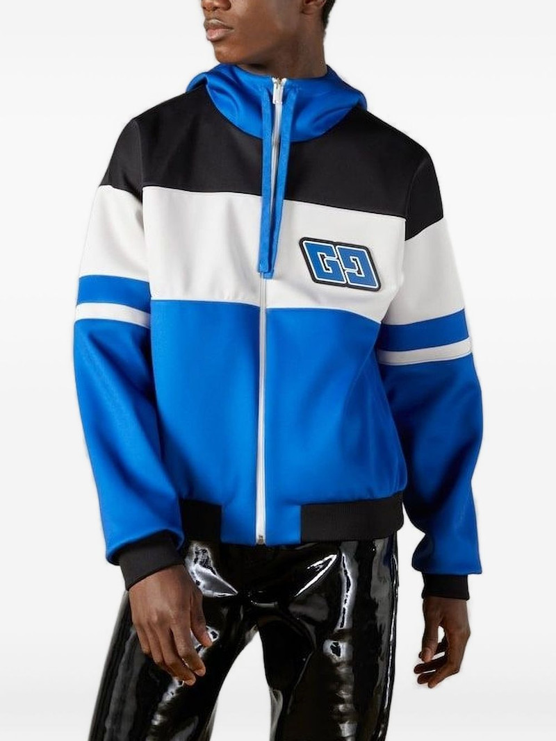 GUCCI logo-patch hoodie outlook