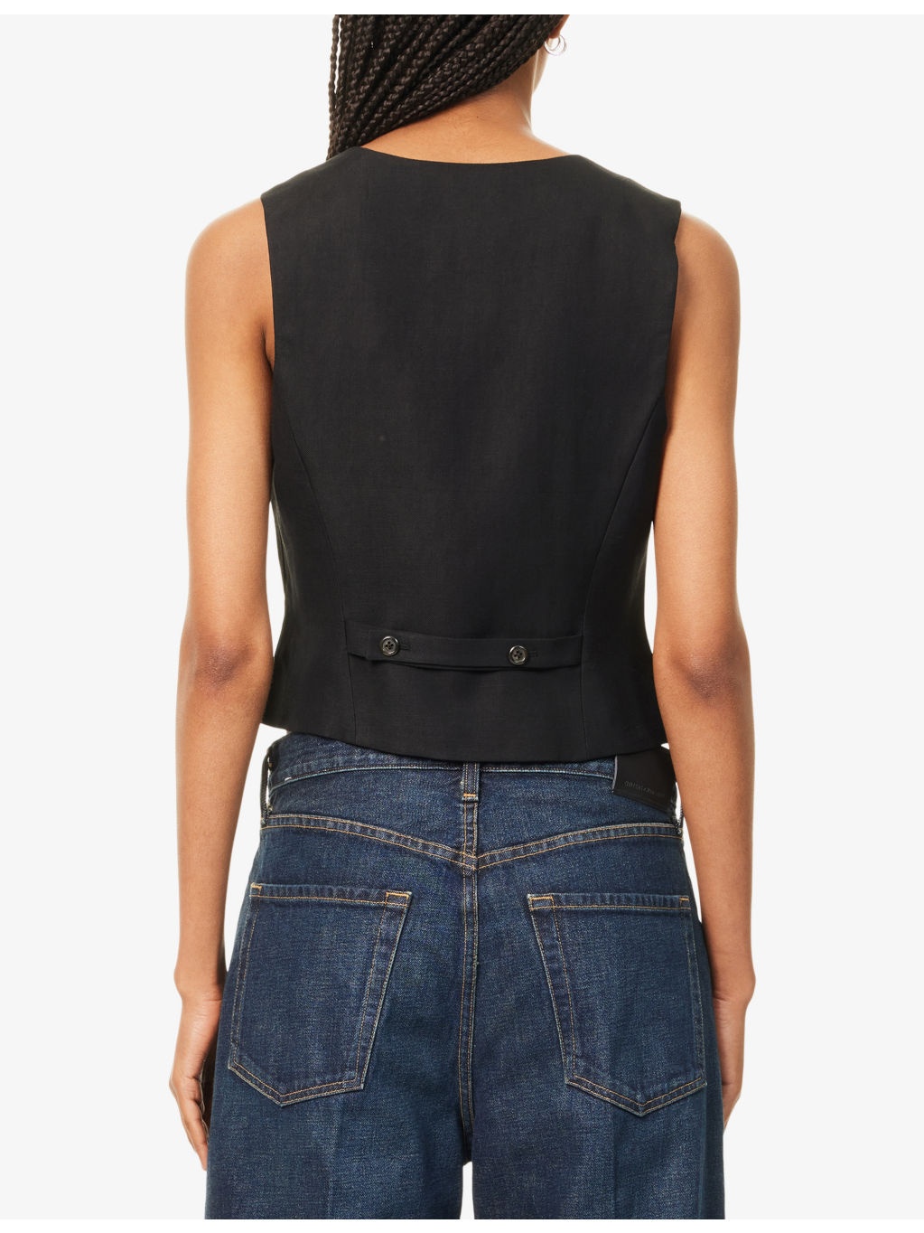 Citizens of Humanity x Argent V-Neck Woven Waistcoat - 4