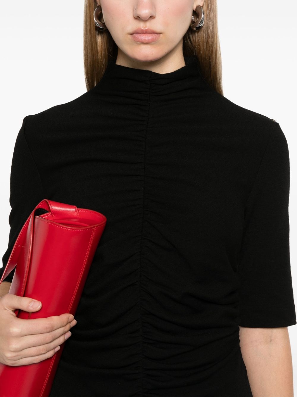 ruched mini dress - 5