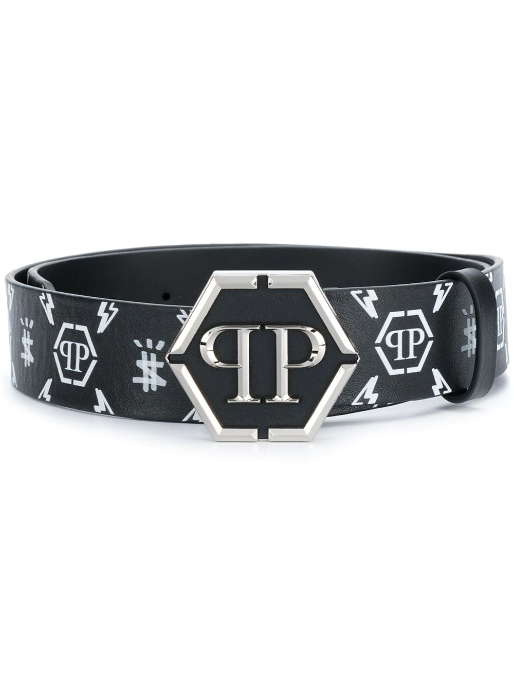 PP monogram print belt - 1