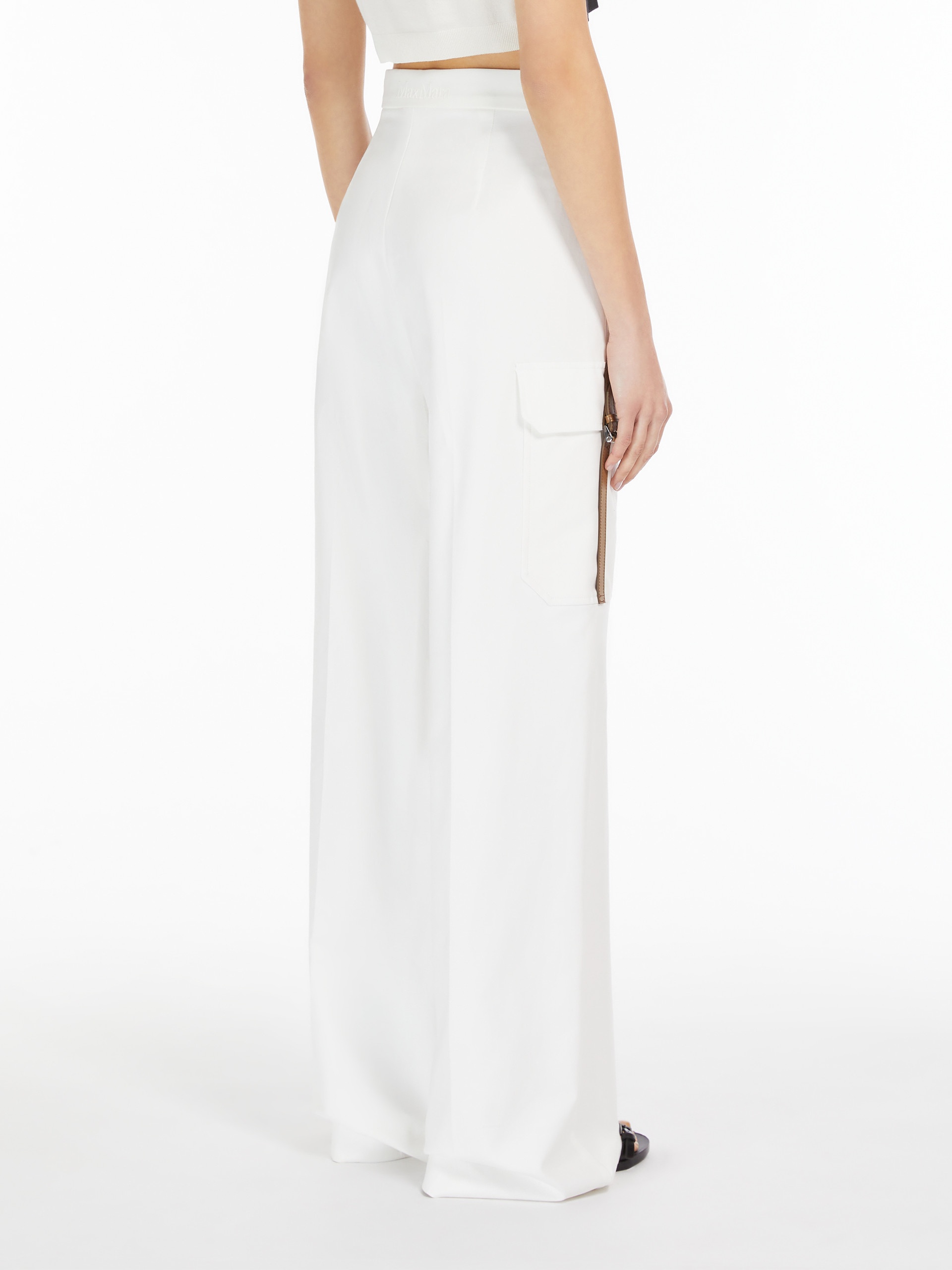 EDDA Stretch satin wide trousers - 4