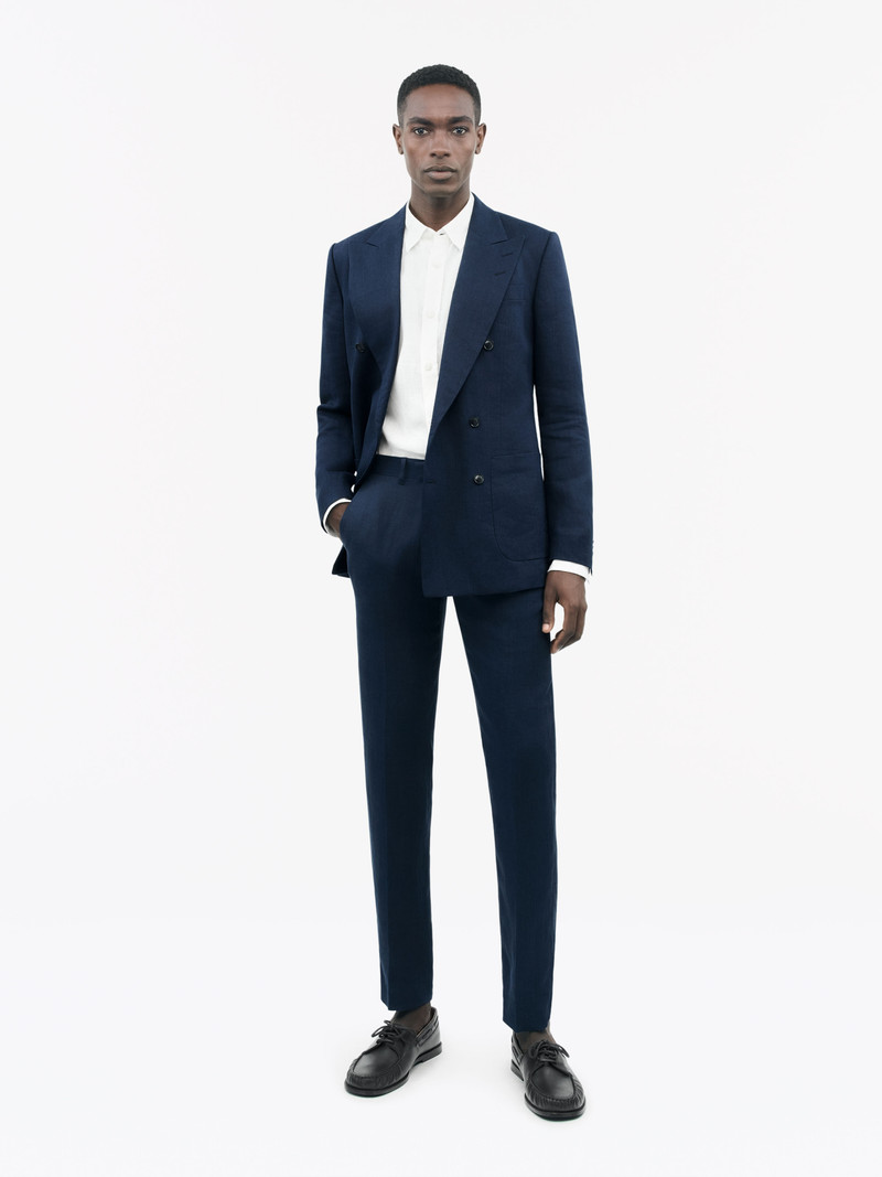 TIGER OF SWEDEN Tenuta Straight Linen Trousers outlook