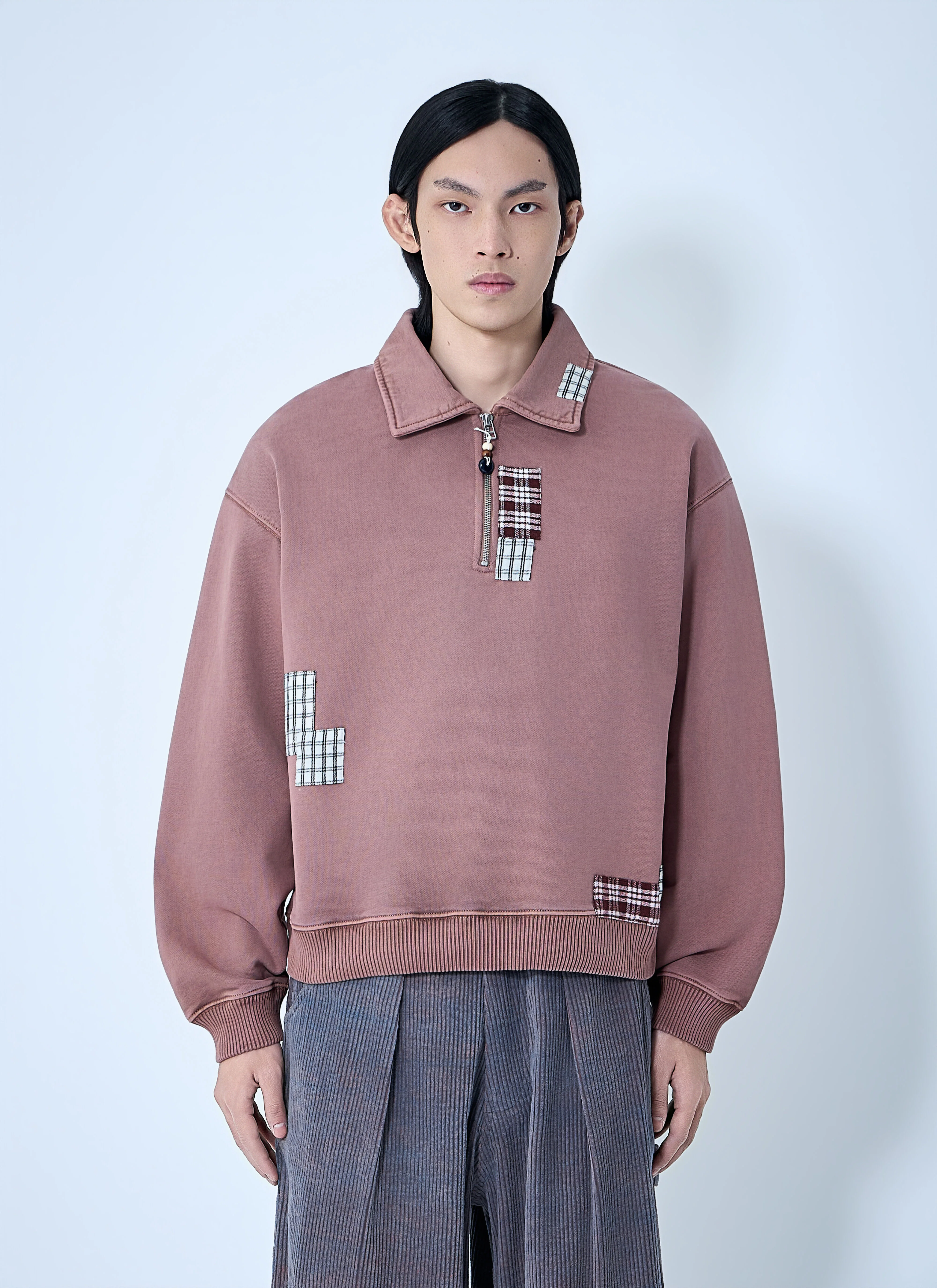 Geo Patchwork Sweatshirt - 1