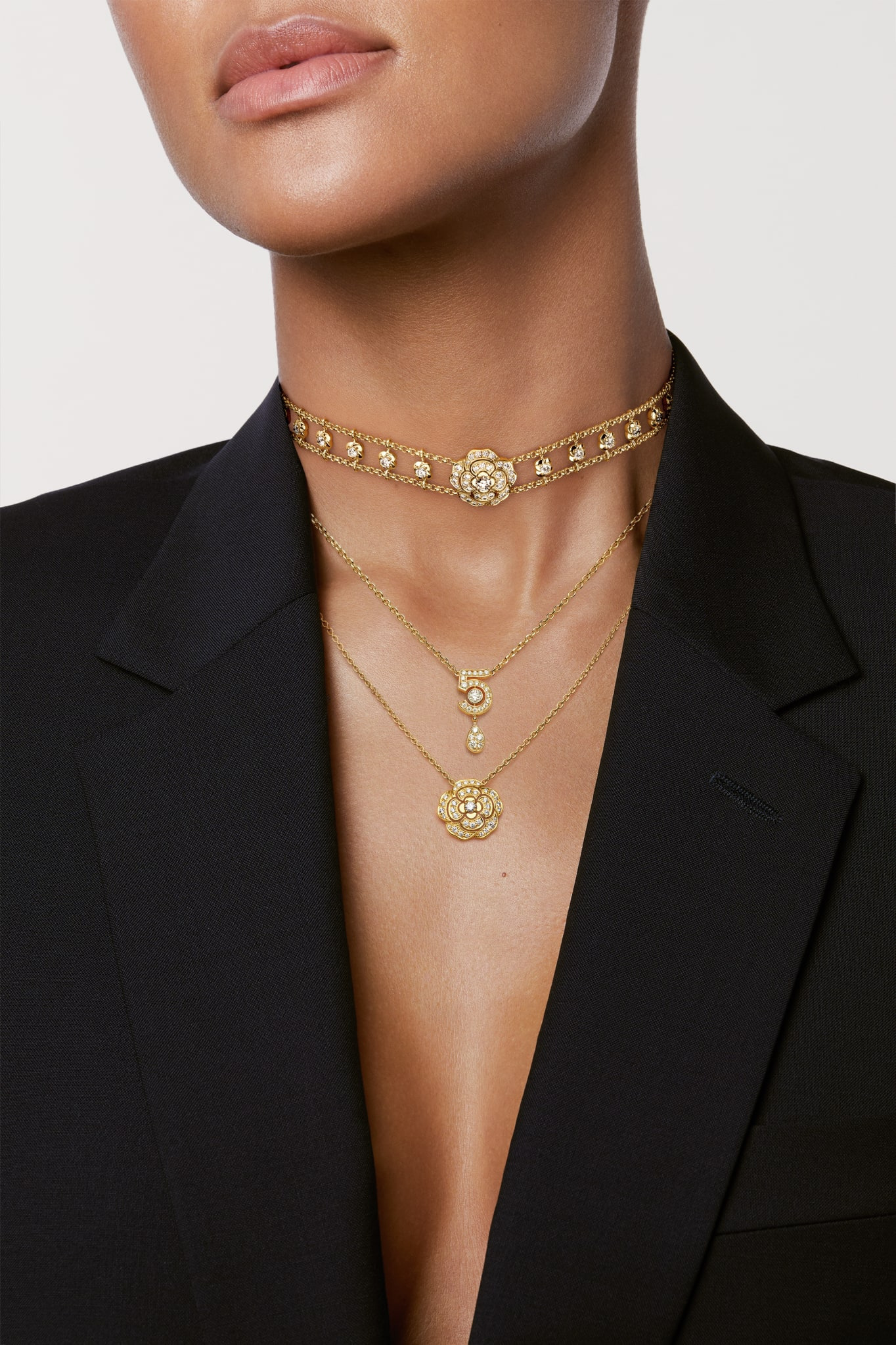 Bouton de Camélia choker - 5
