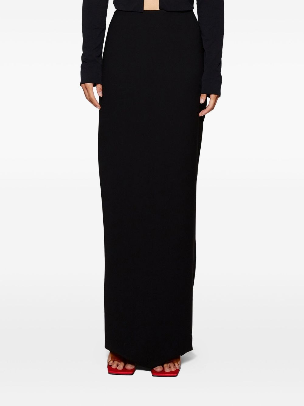 high-waisted column maxi skirt - 3