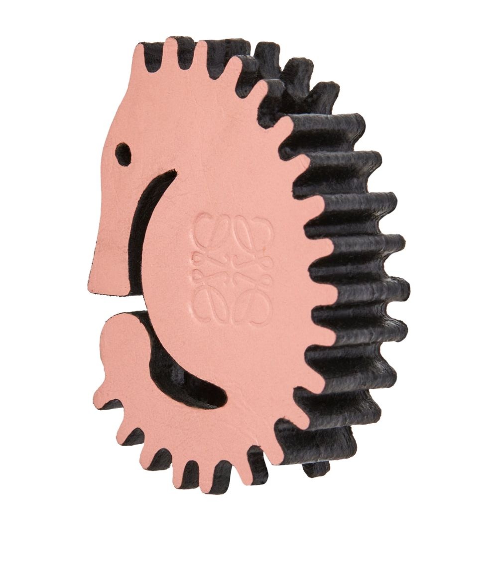 x Paula's Ibiza Leather Seahorse Keychain - 2
