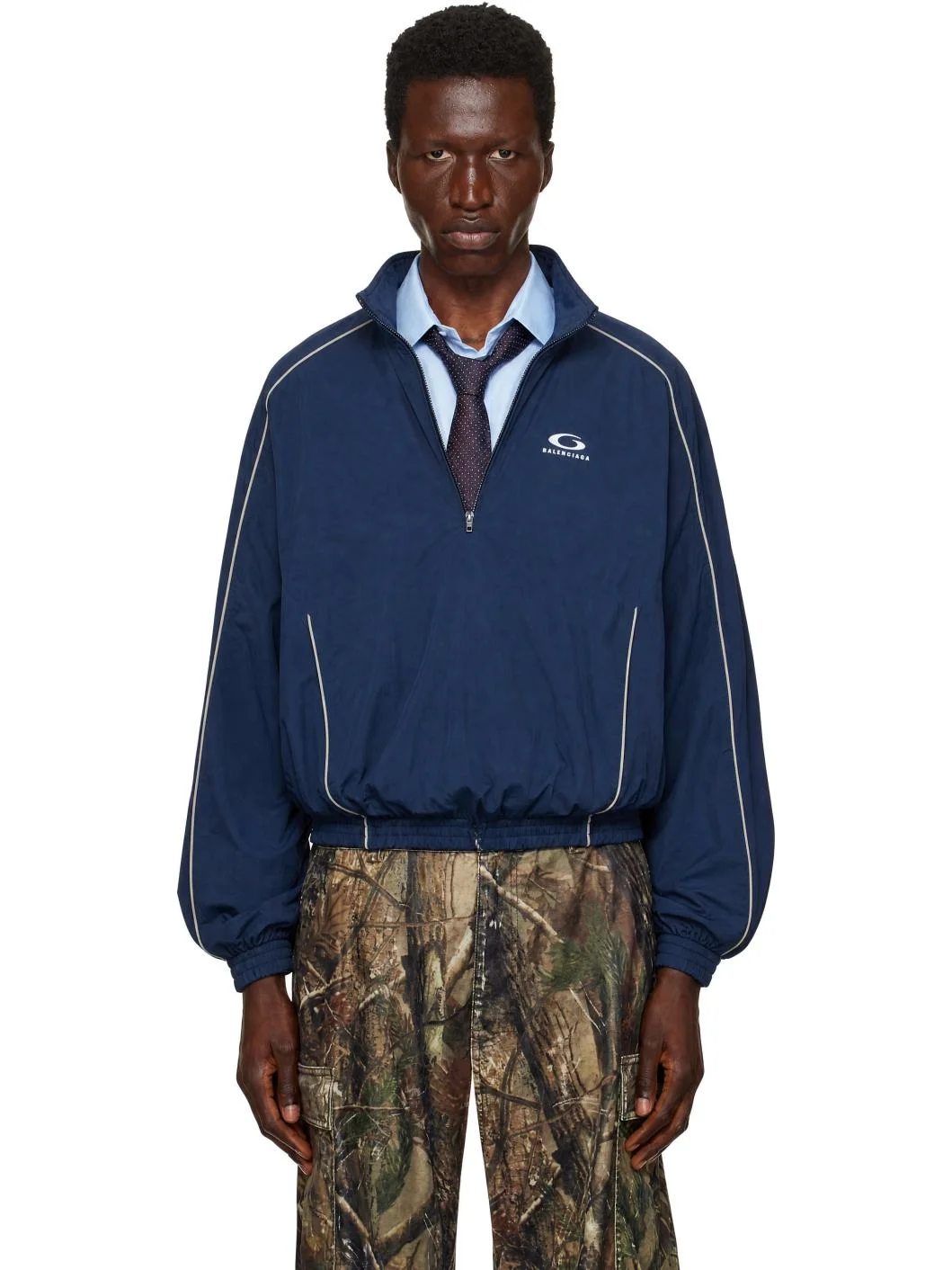 Navy Tracksuit Jacket - 1