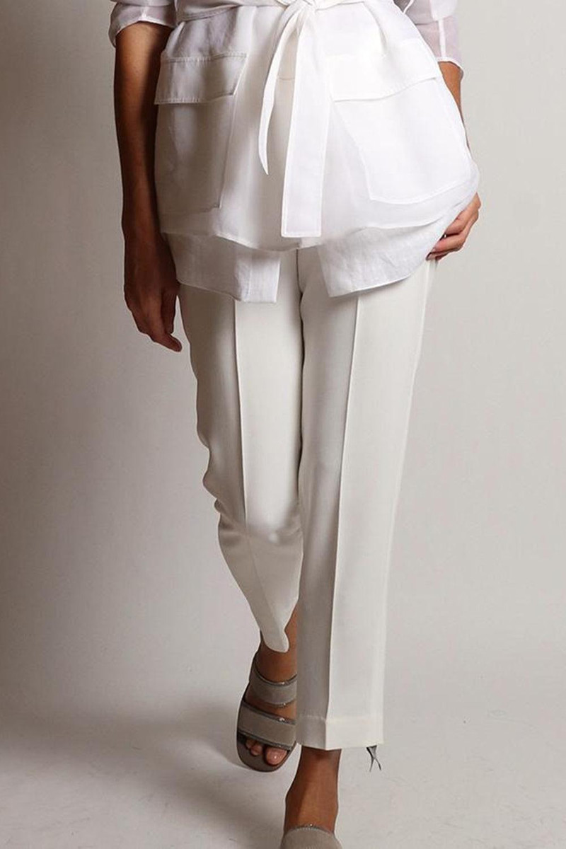 Brunello Cucinelli Classic Pull On Pant - Naturale outlook