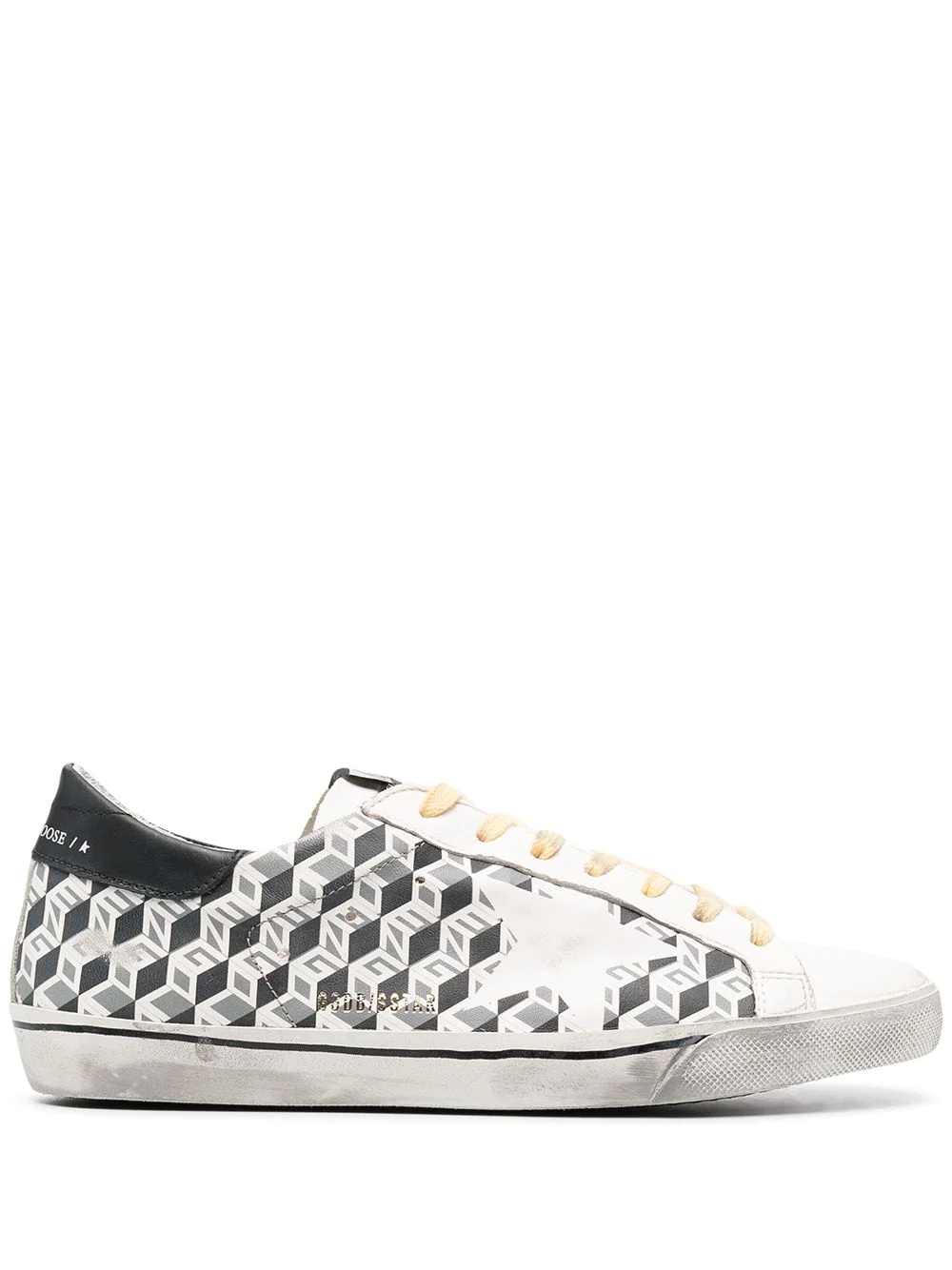 Super-Star cube print sneakers - 1