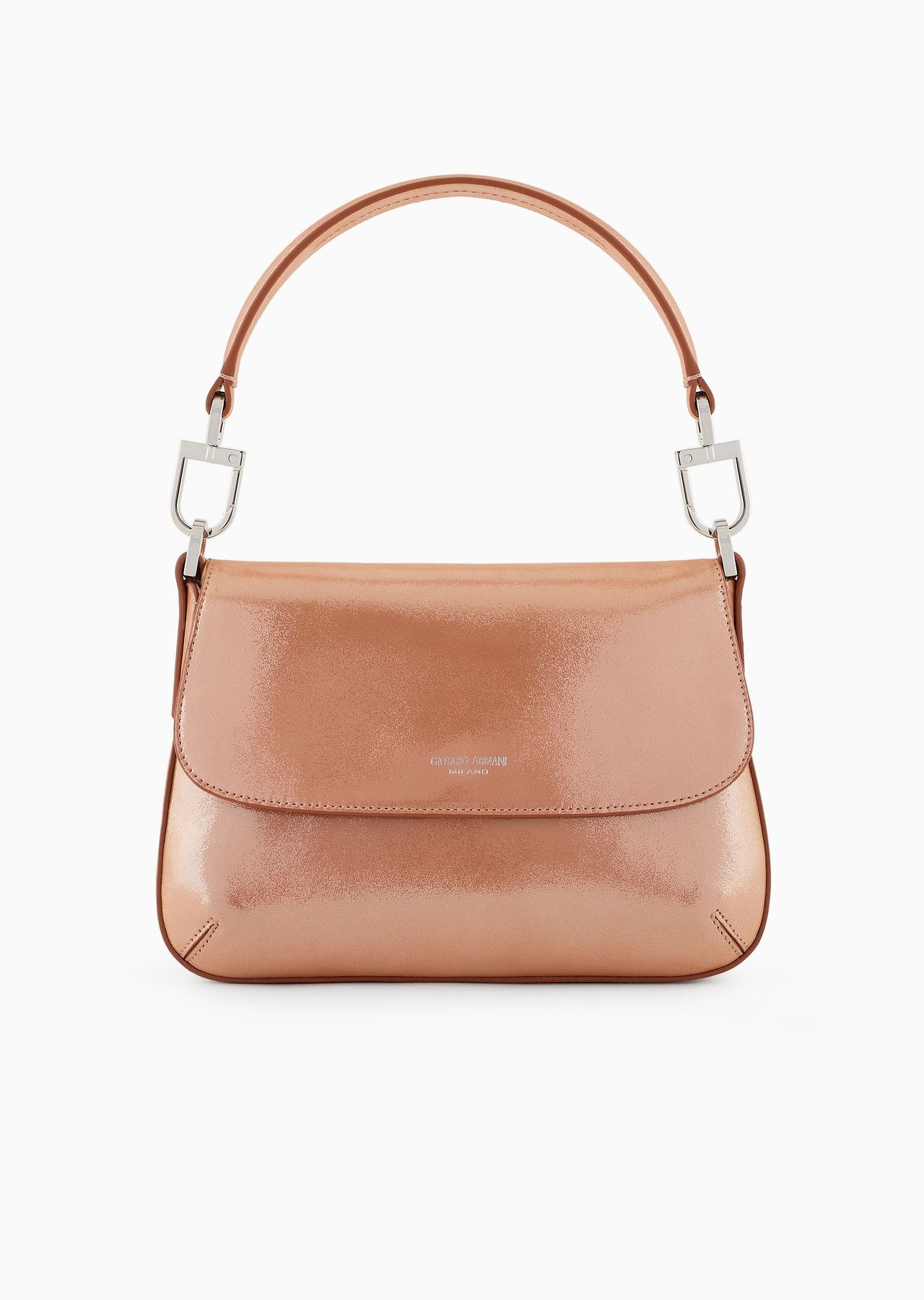La Prima Soft small baguette bag in shiny nubuck - 1