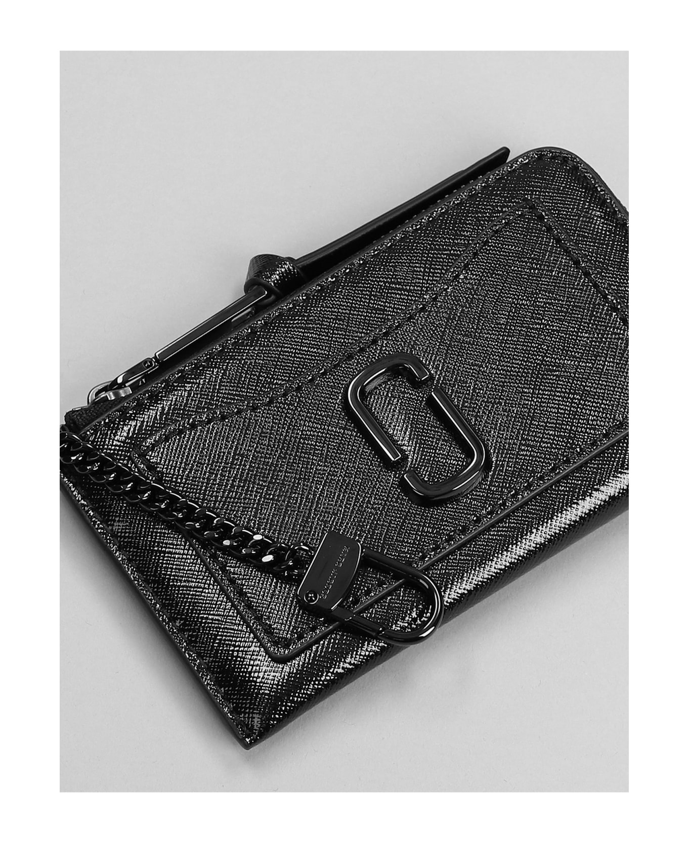 The Top Zip Multi Wallet In Black Leather - 4