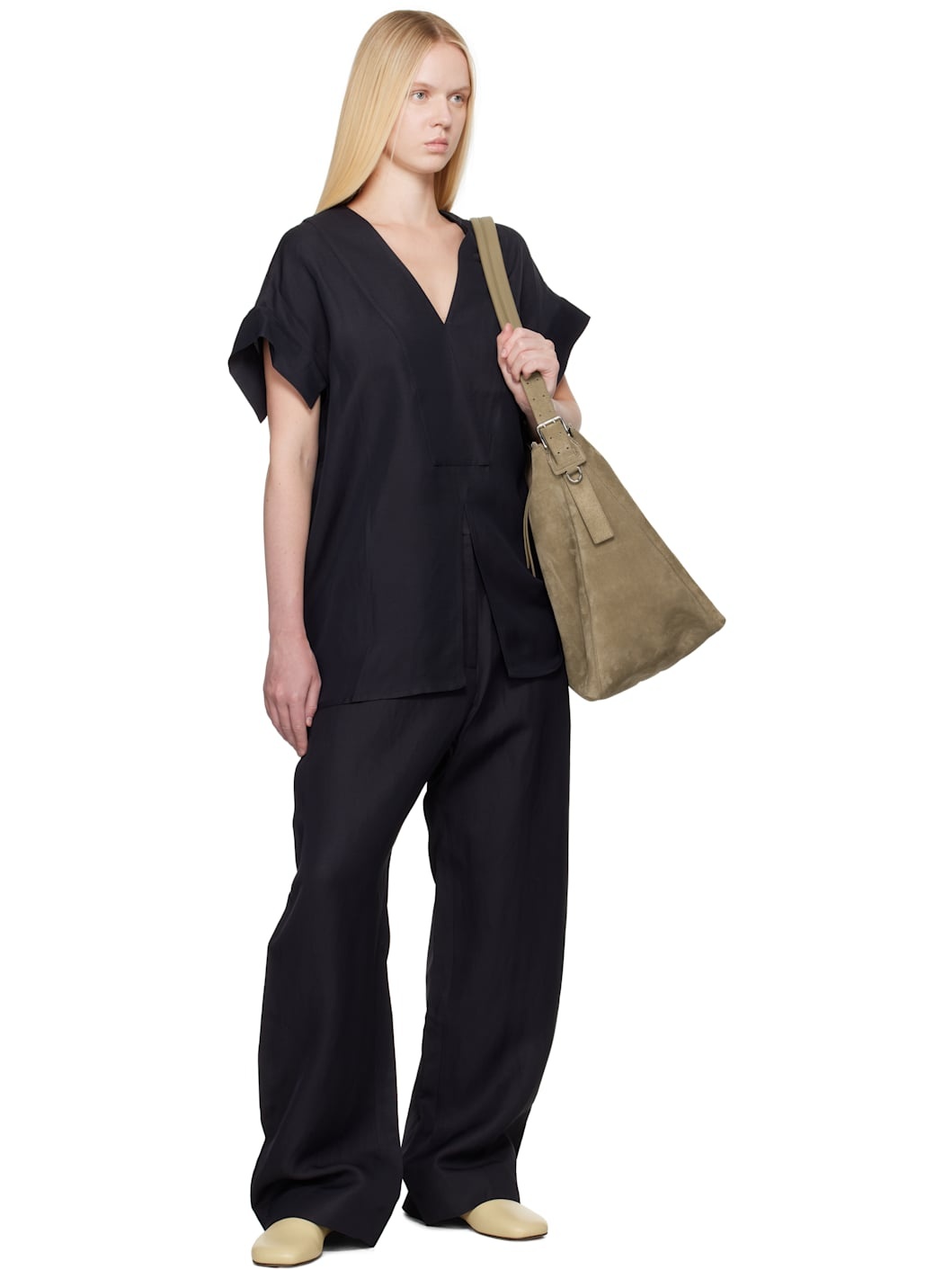 Navy Myers Linen Trousers - 4