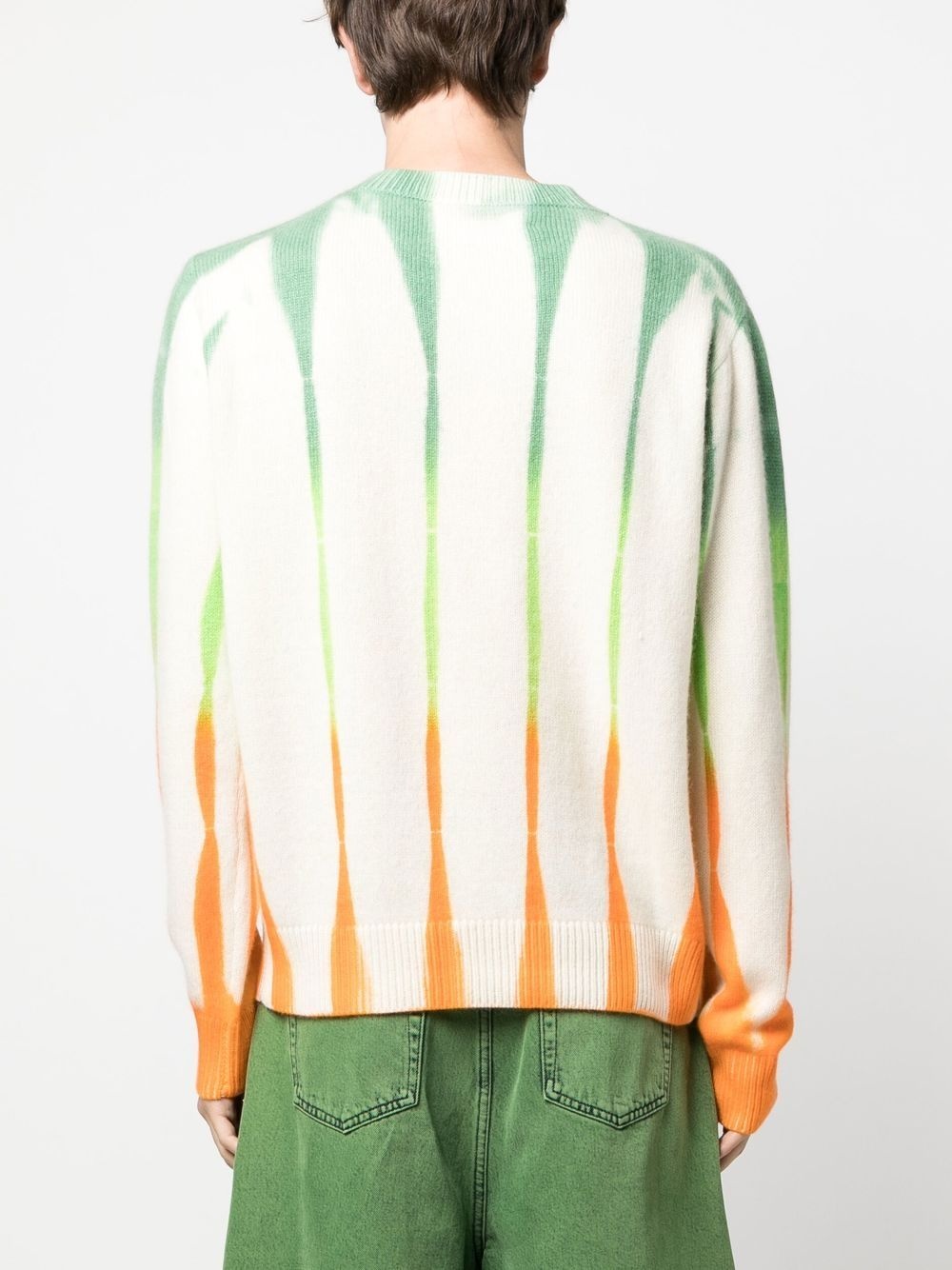 abstract-pattern cashmere jumper - 4