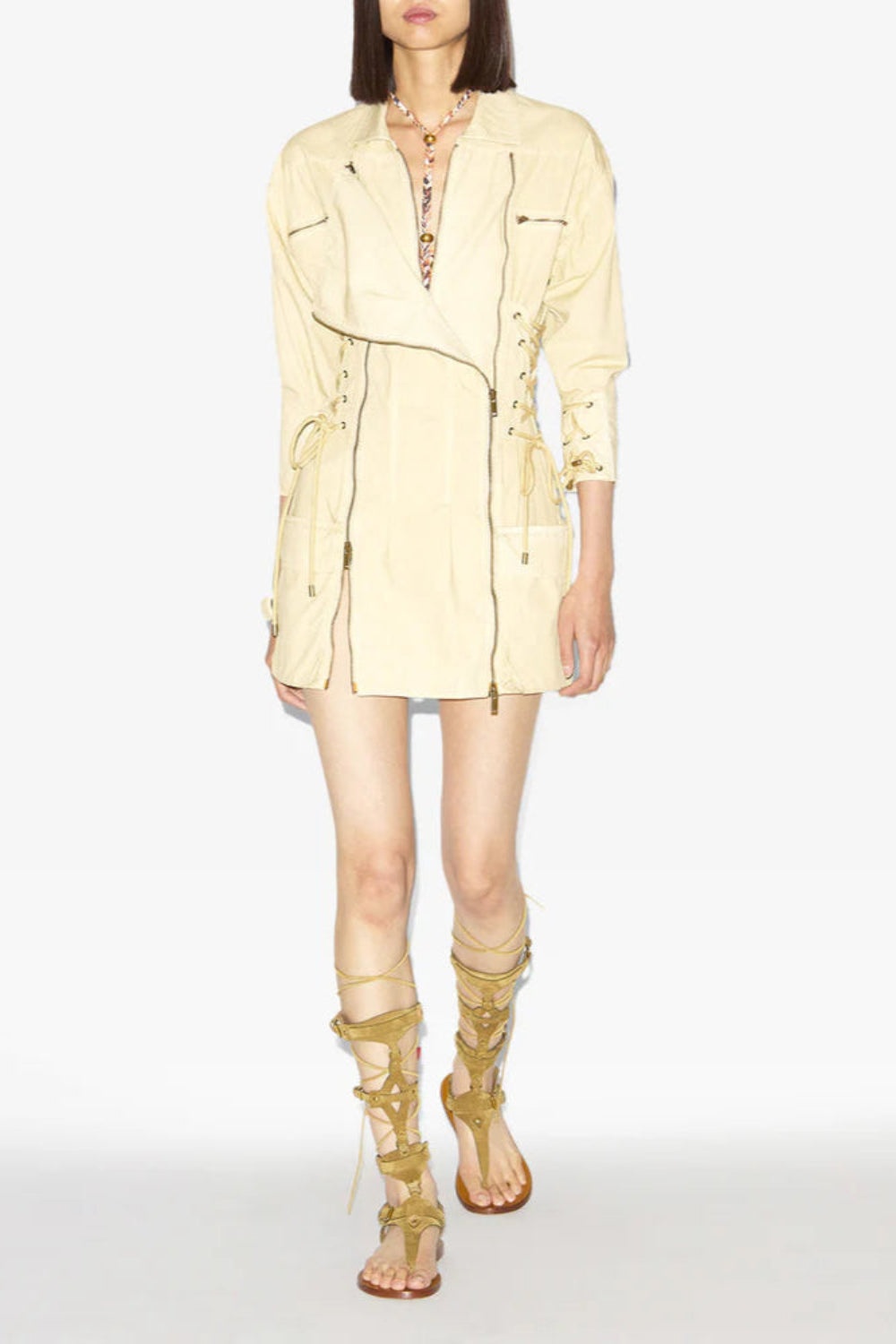 Izarra Dress Beige - 2