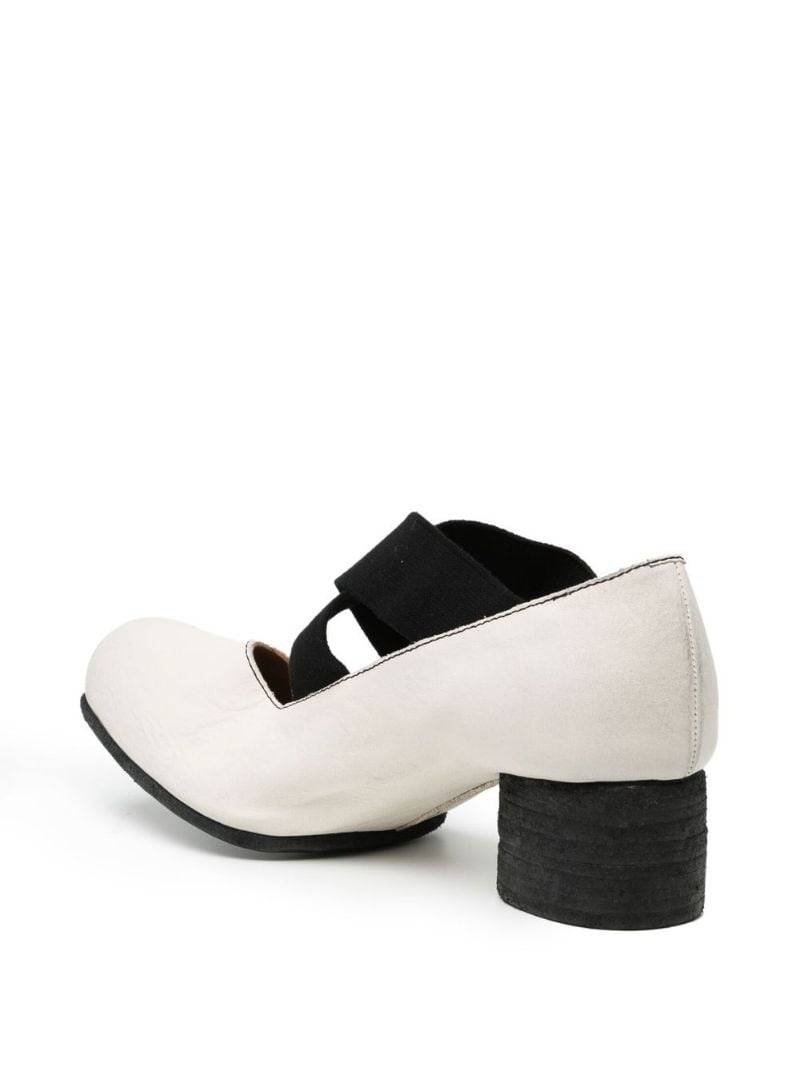 leather 40mm block-heel pumps - 5