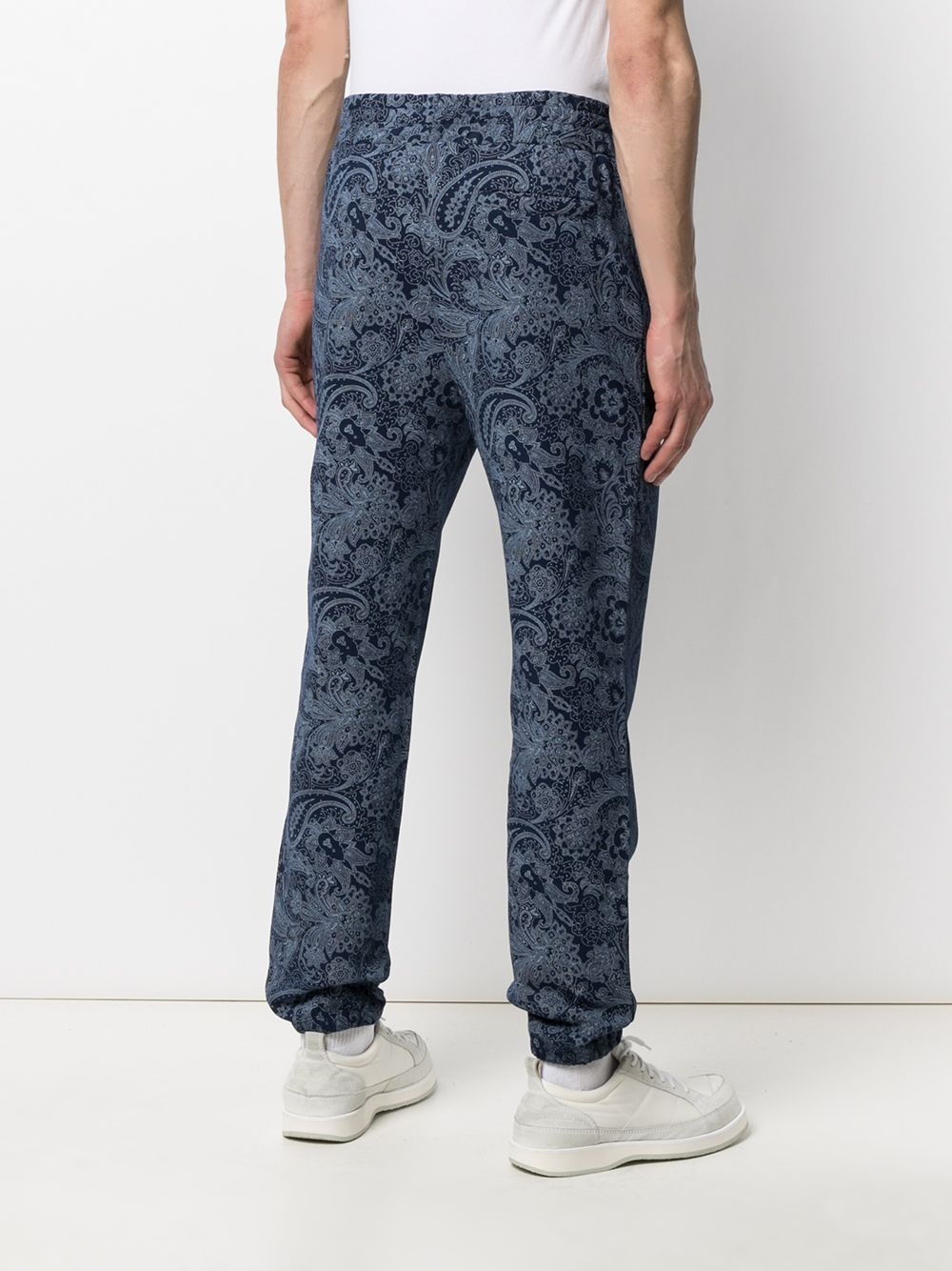 high-rise paisley-print track pants - 4