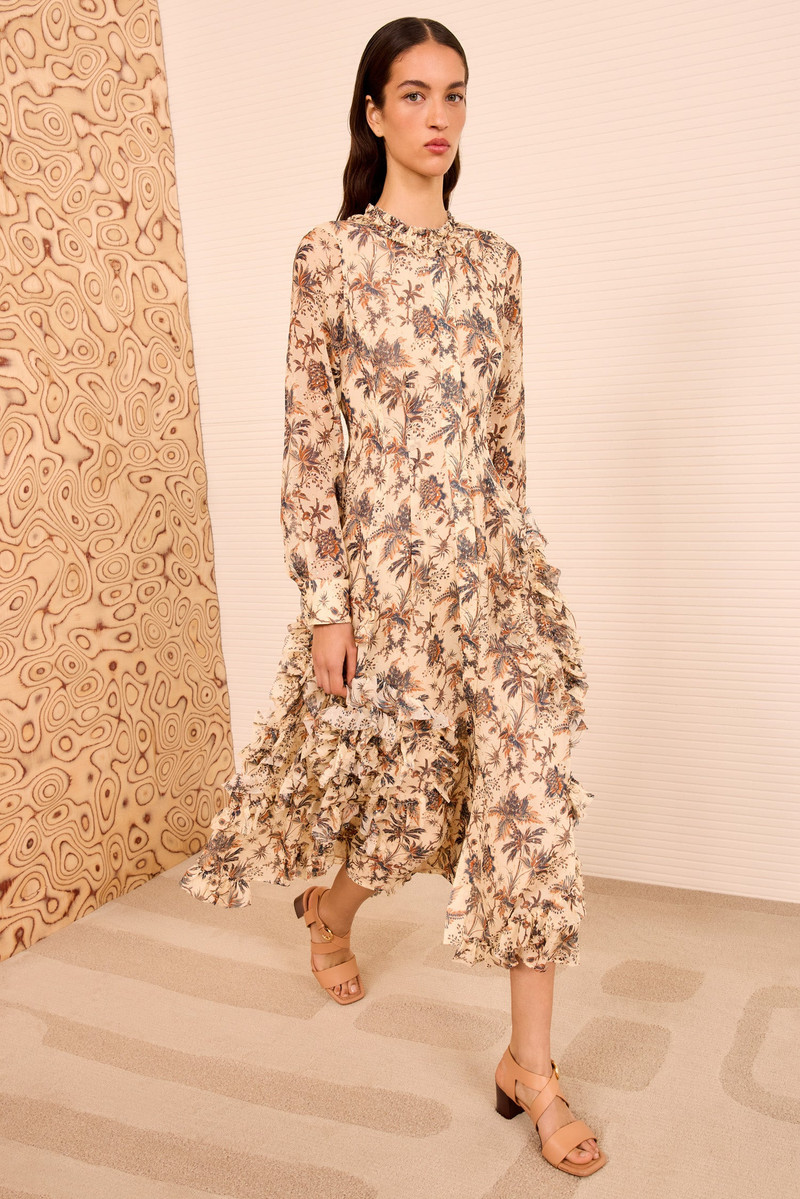Rhea Shirt Dress with Ruffle Skirt 1