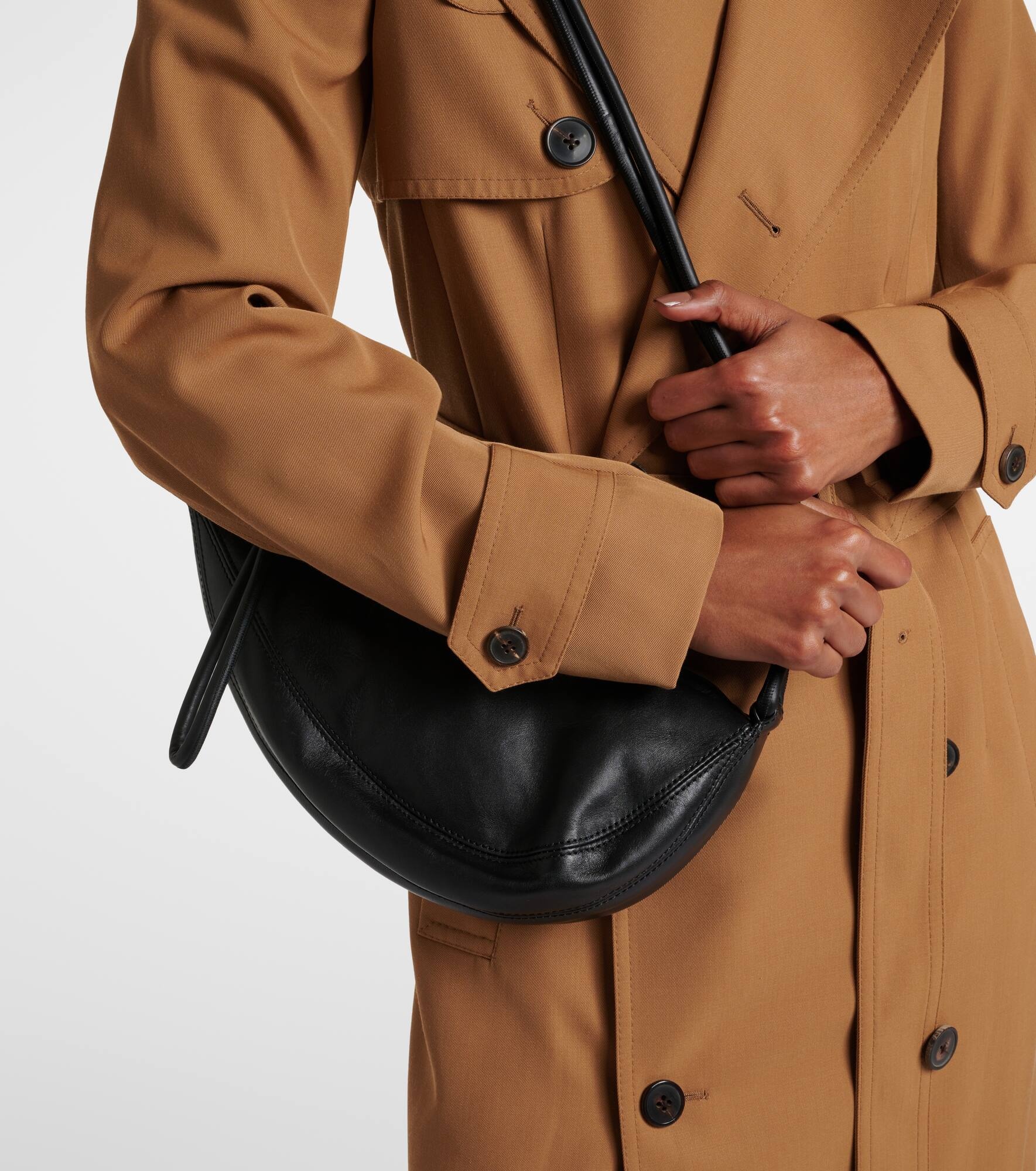 Wool-blend gabardine trench coat - 5