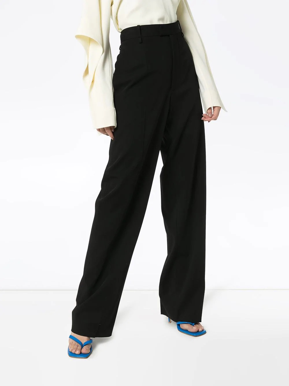 wide-leg high-rise trousers - 3