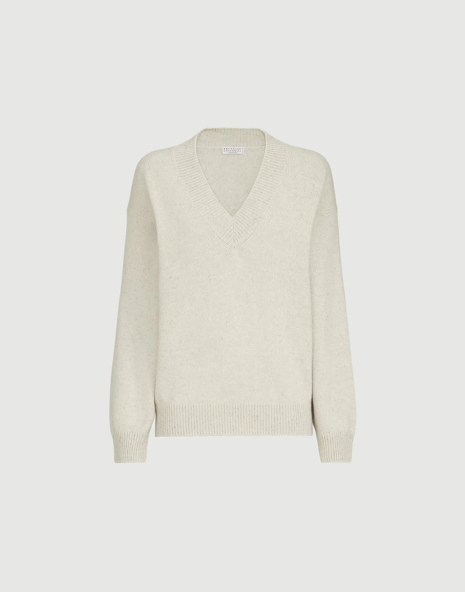 Cashmere and silk Diamond yarn sweater - 1