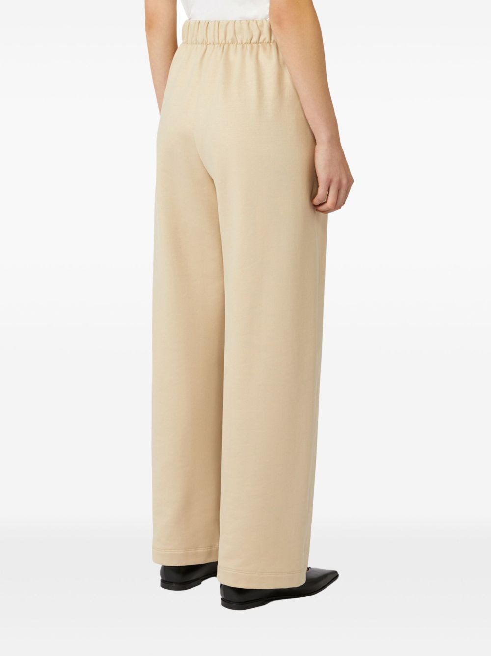 elasticated-waist silk trousers - 2