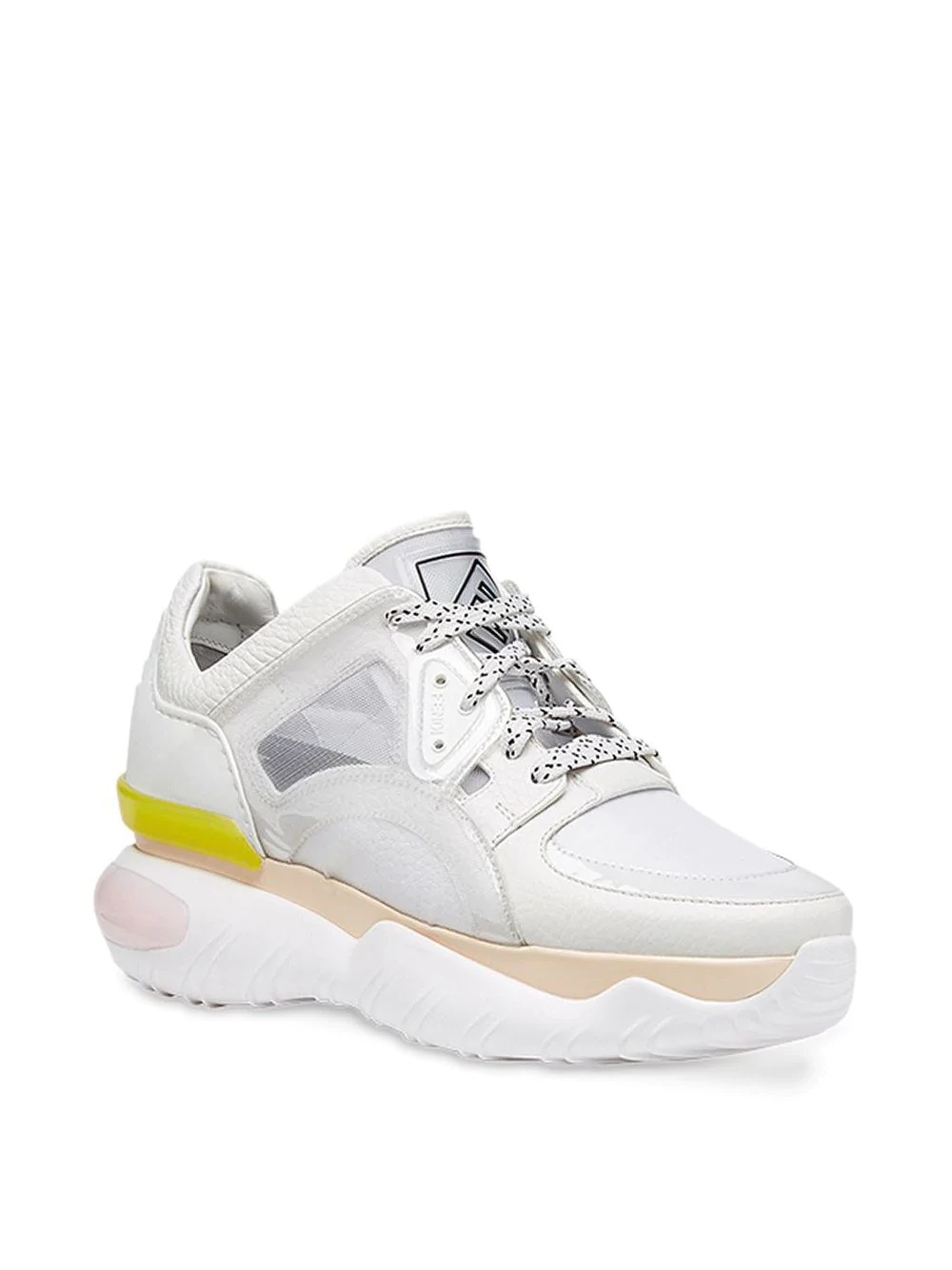 sheer panels chunky sneakers - 2