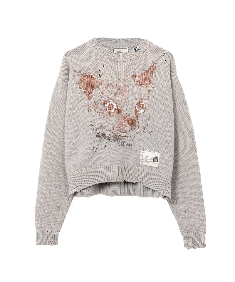 Cat Jacquard Knit Sweater 21