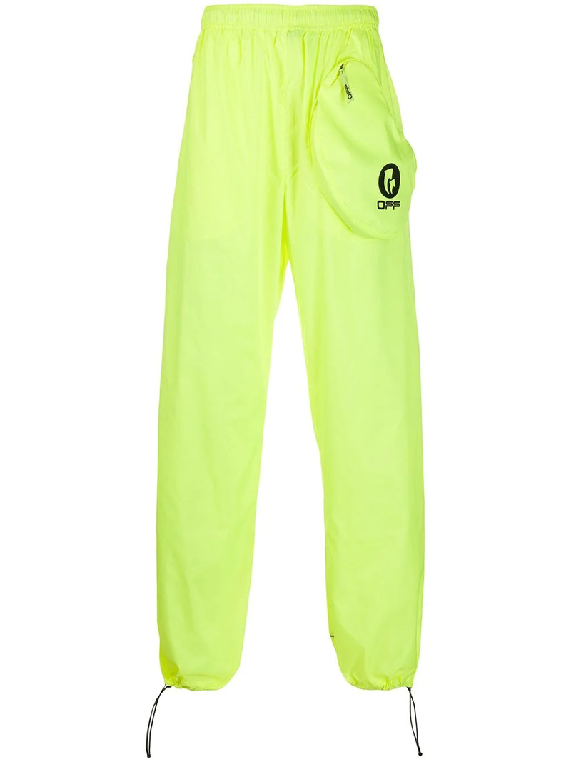 logo printed track pants 1