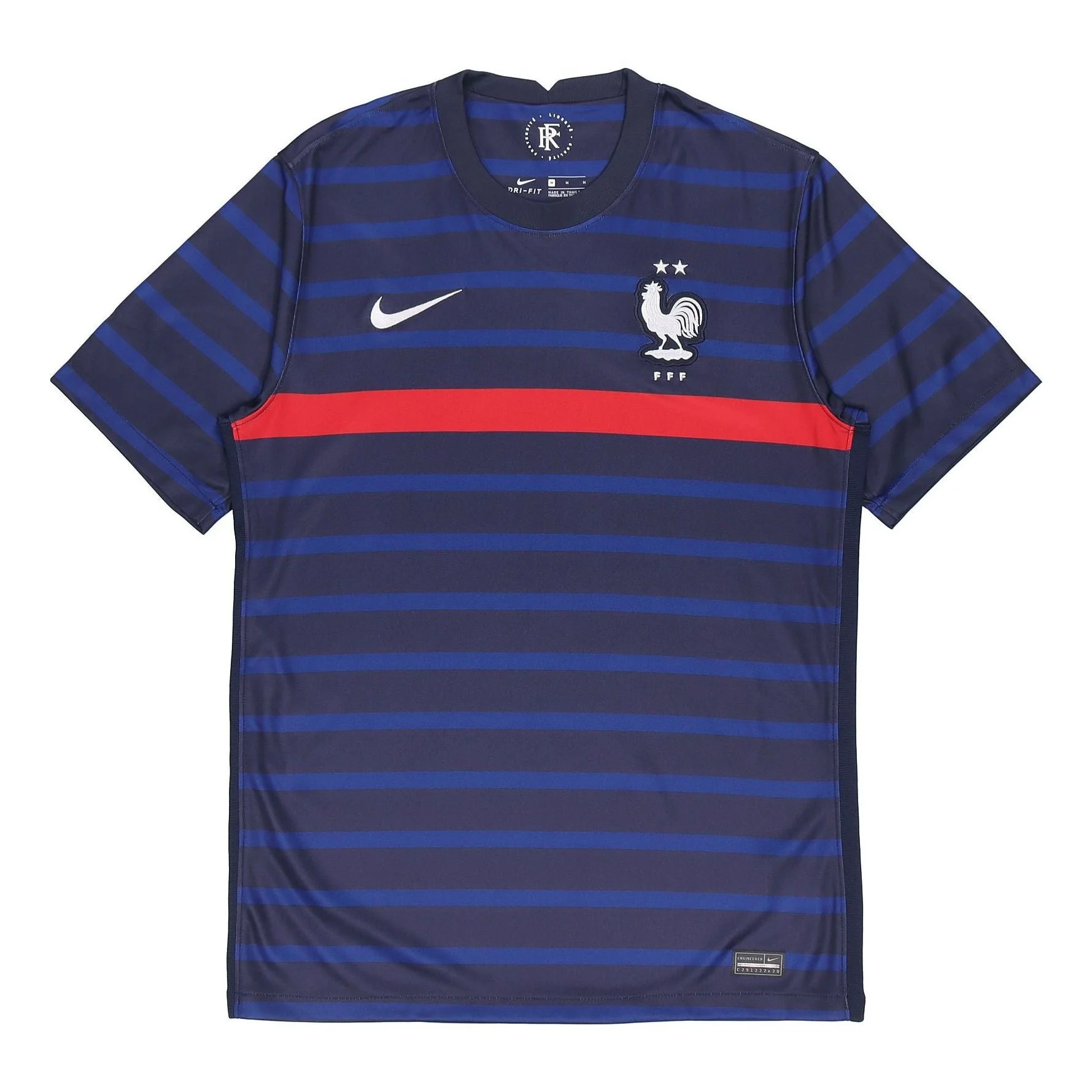 Nike 20-21 Season European Cup Home Fan Edition Casual Sports Training Jersey Short Sleeve Blue CD07 - 1