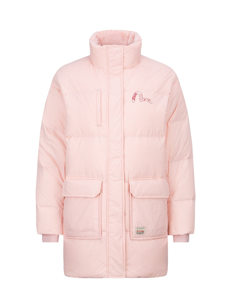 EVISU Kokeshi Daruma Daicock Print Down Jacket outlook