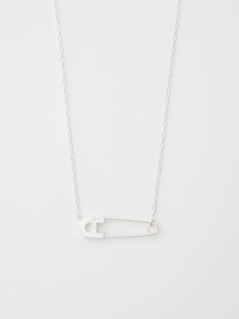 "A" SAFETY PIN NECKLACE - 1