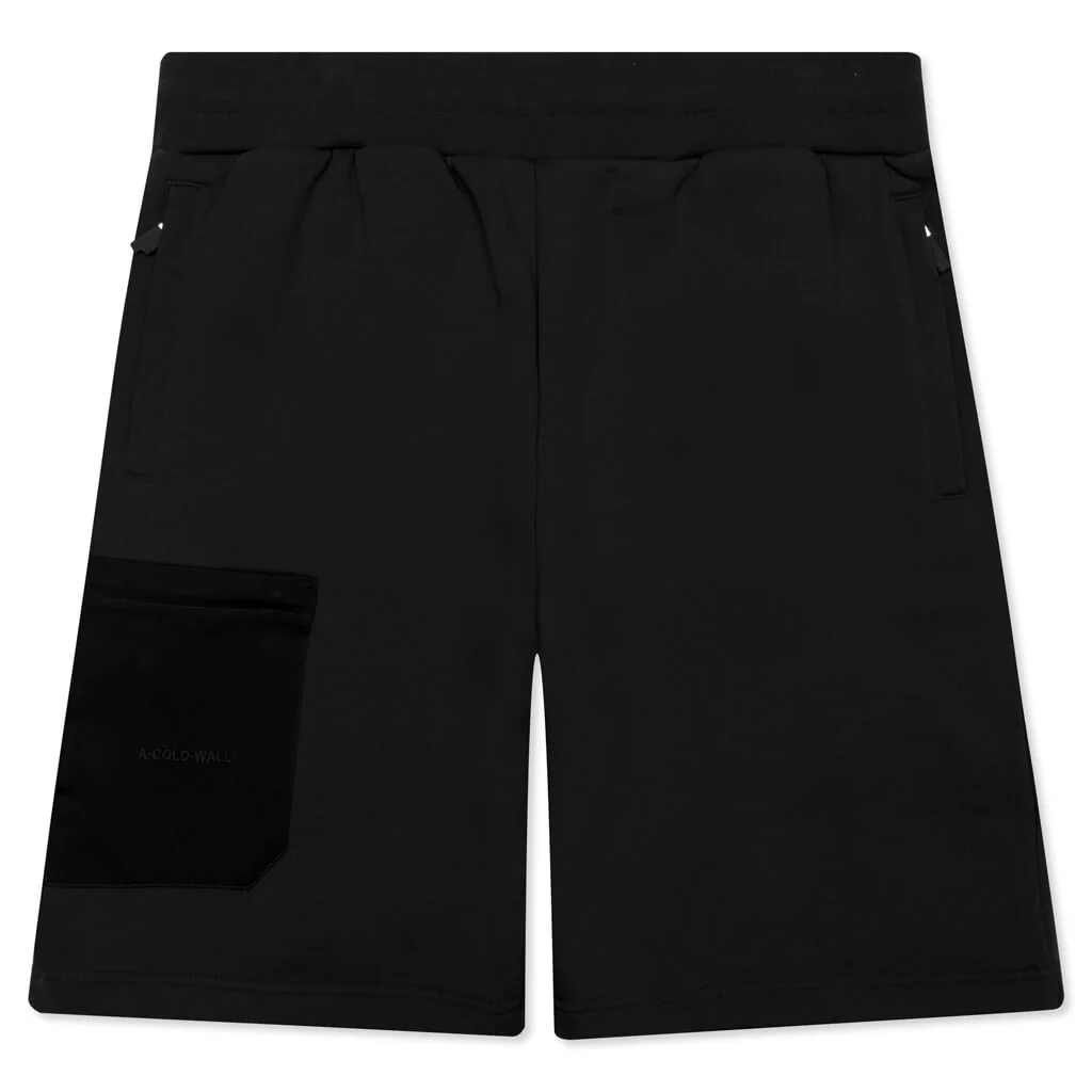 A-COLD-WALL LOGO EMBROIDERY SHORT - BLACK - 1