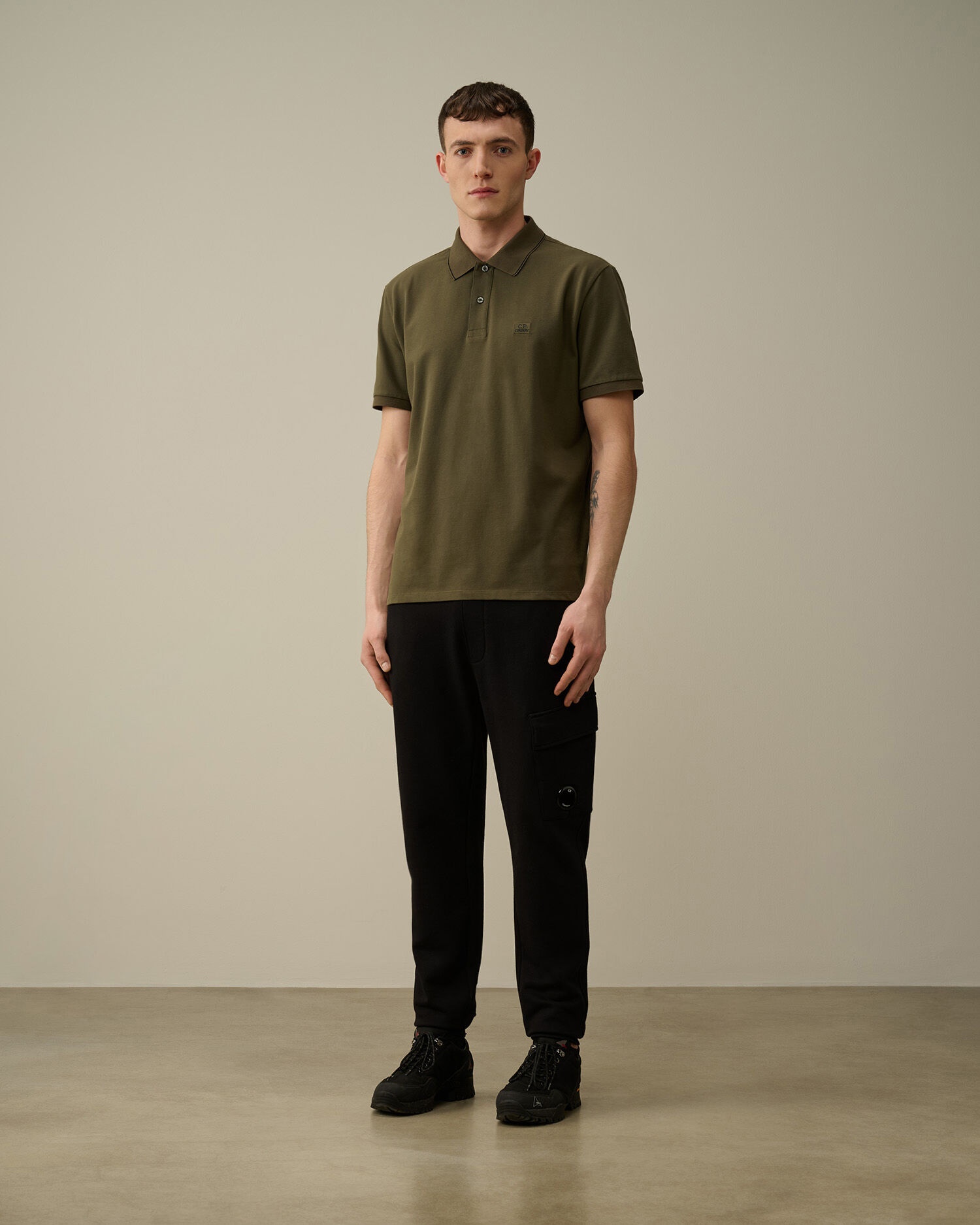 Stretch Piquet Regular Striped Collar Polo Shirt - 6