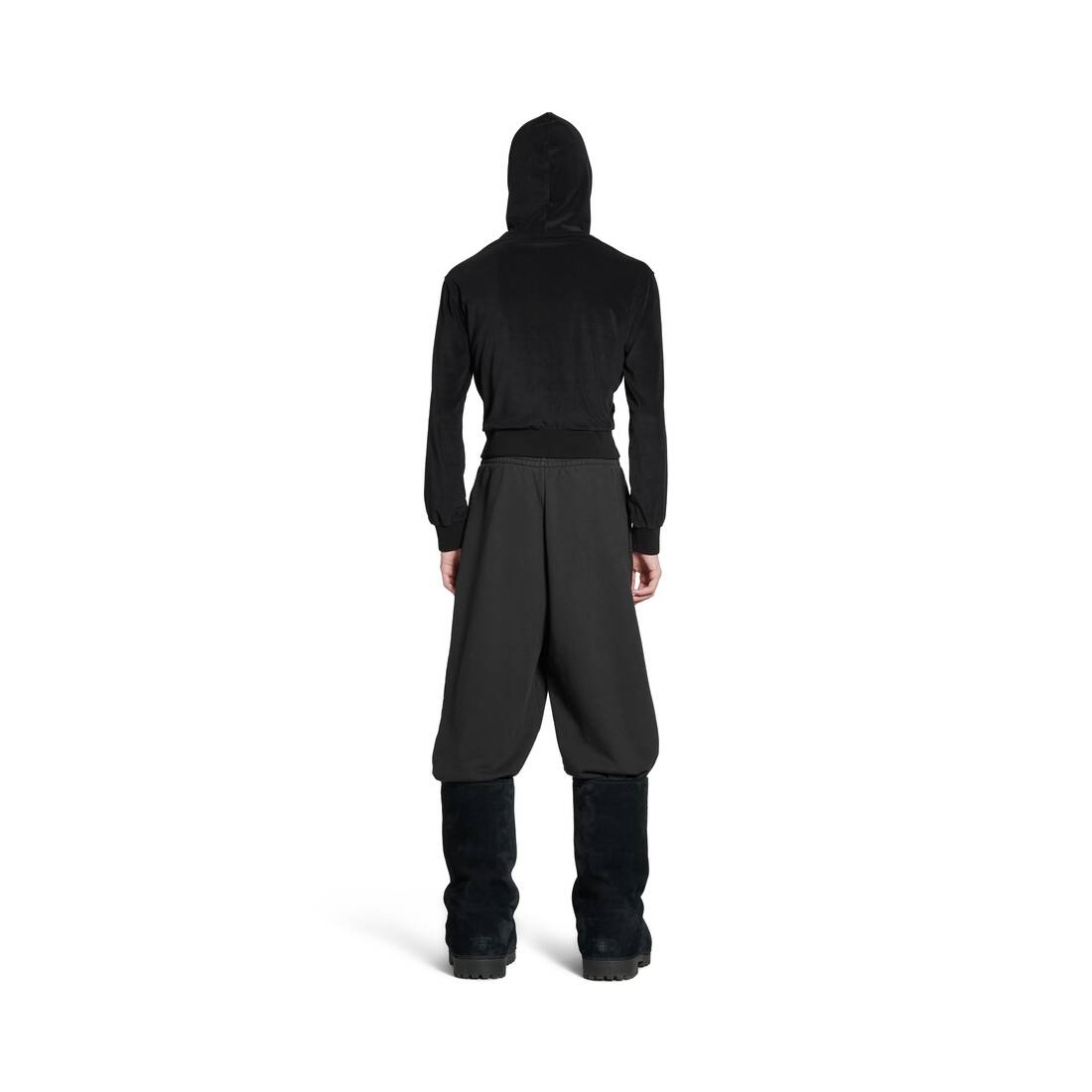 Activewear Baggy Sweatpants in Black - 4