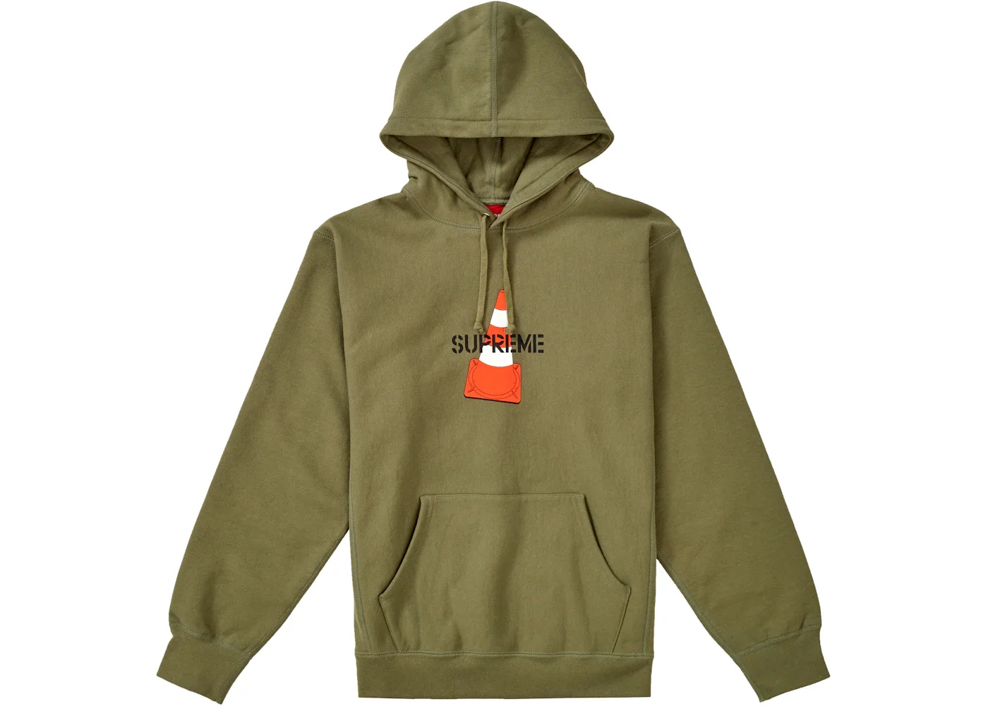 Supreme Cone Hooded Sweatshirt Light Olive - 1