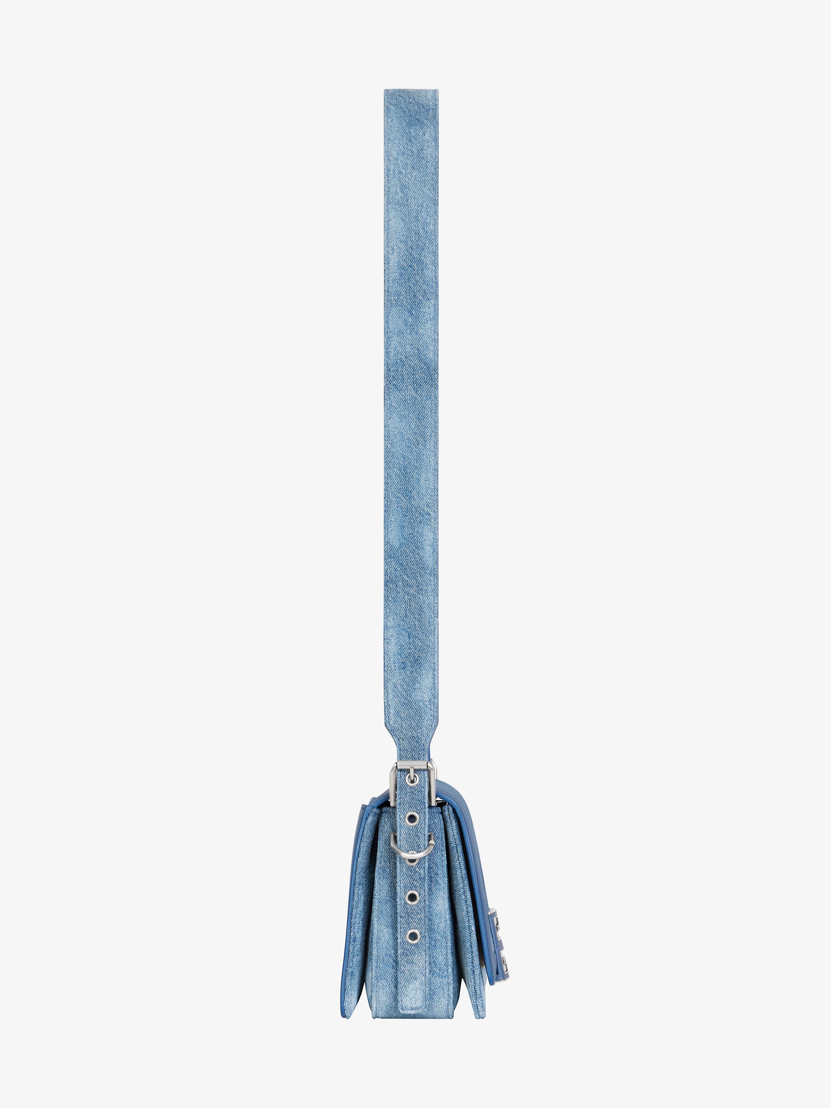 MEDIUM 4G CROSSBODY BAG IN DENIM - 4