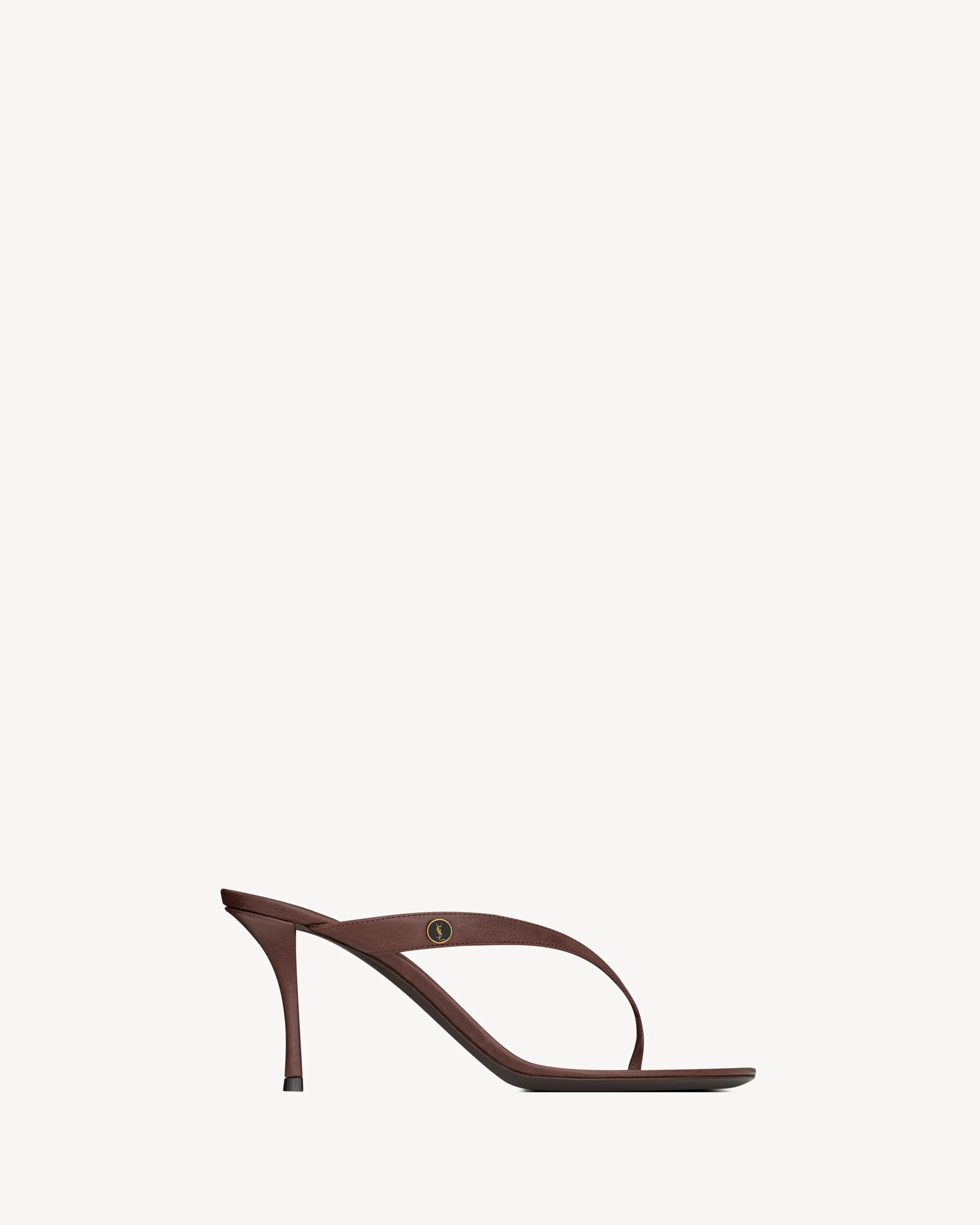 SUE MULES IN GRAINED LEATHER - 1